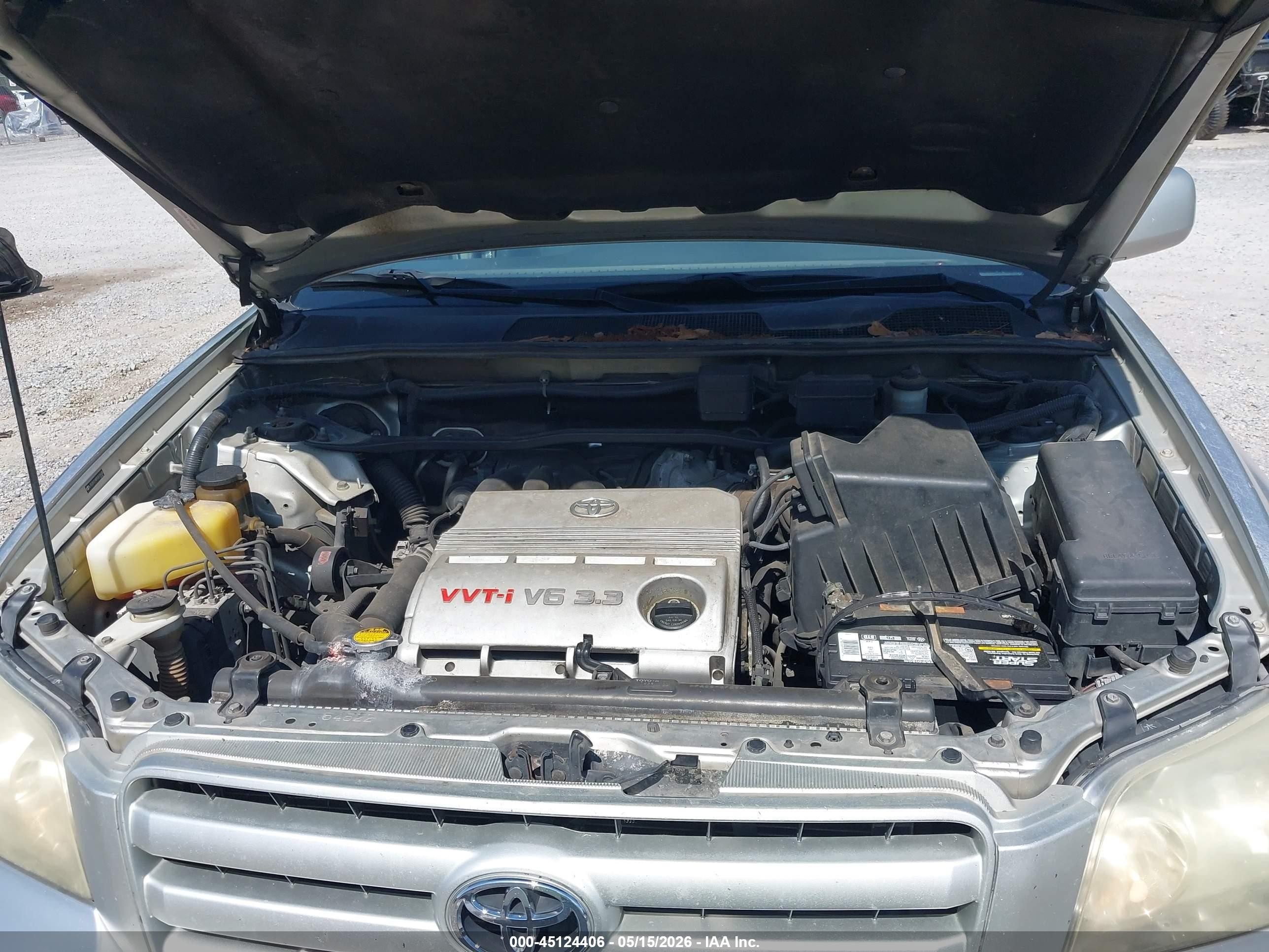 2005 Toyota Highlander Limited V6 Silver vin: JTEDP21A850076536