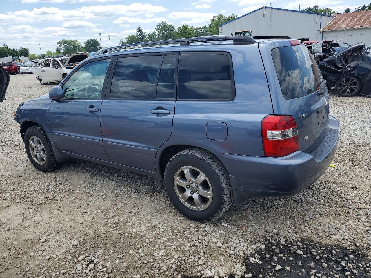 2005 Toyota Highlander Base Blue vin: JTEDP21A850083650