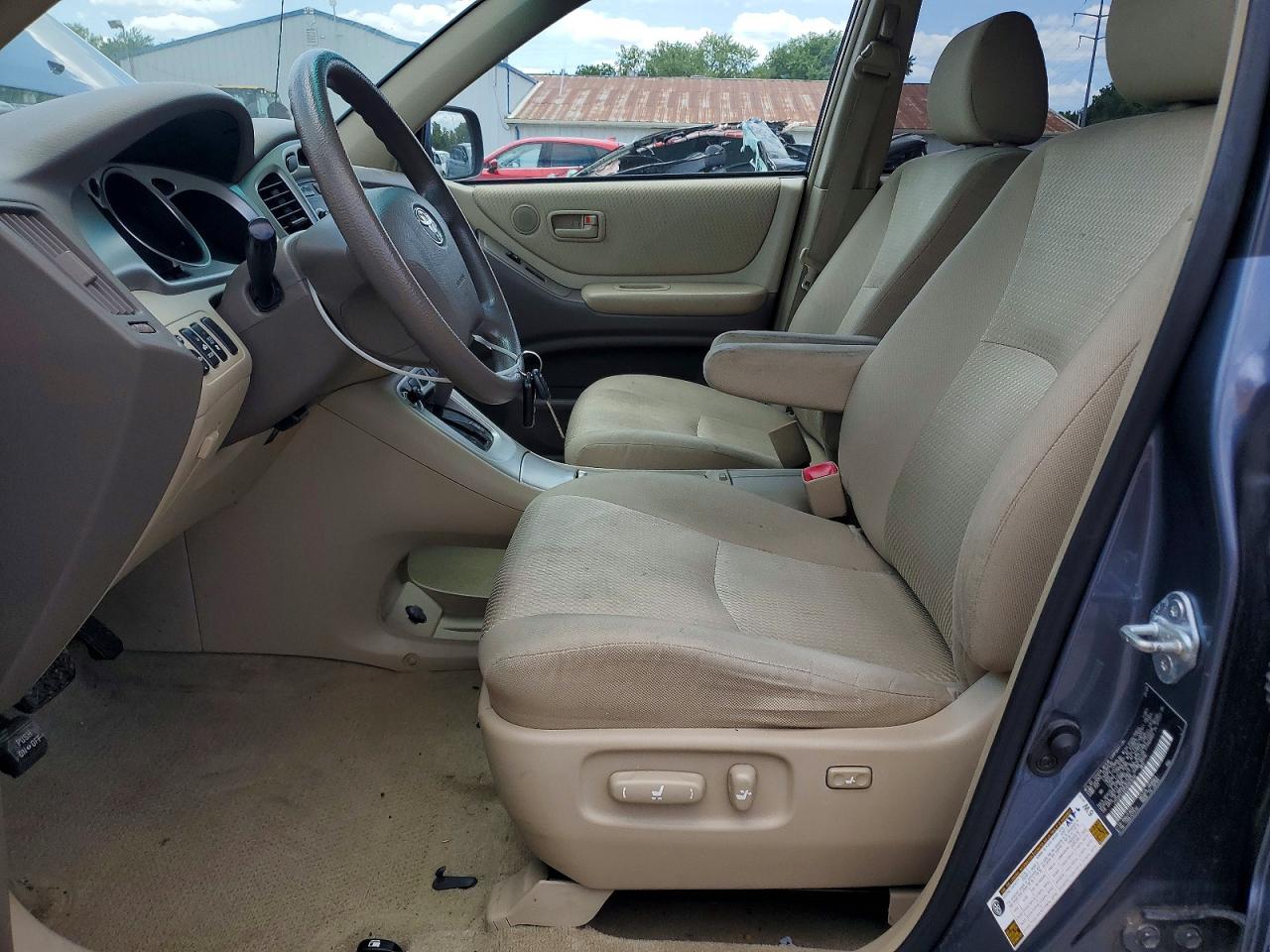 2005 Toyota Highlander Base Blue vin: JTEDP21A850083650