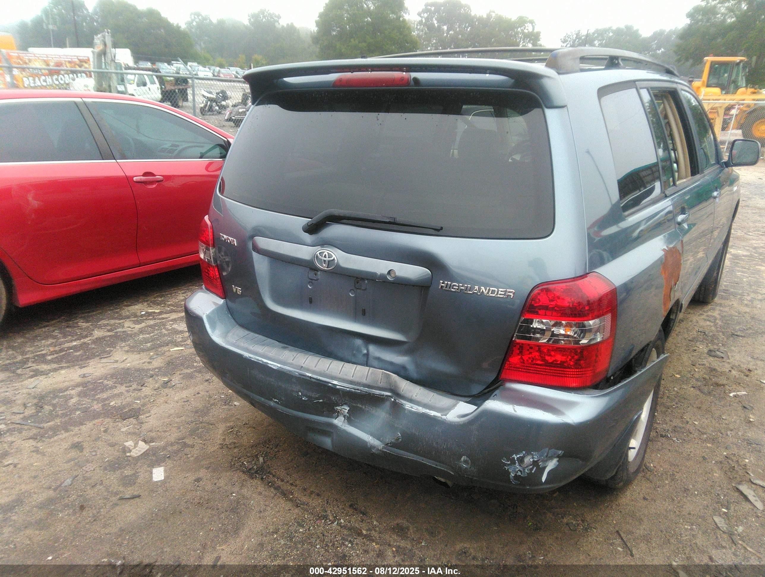 2005 Toyota Highlander Limited Blue vin: JTEDP21A850085902