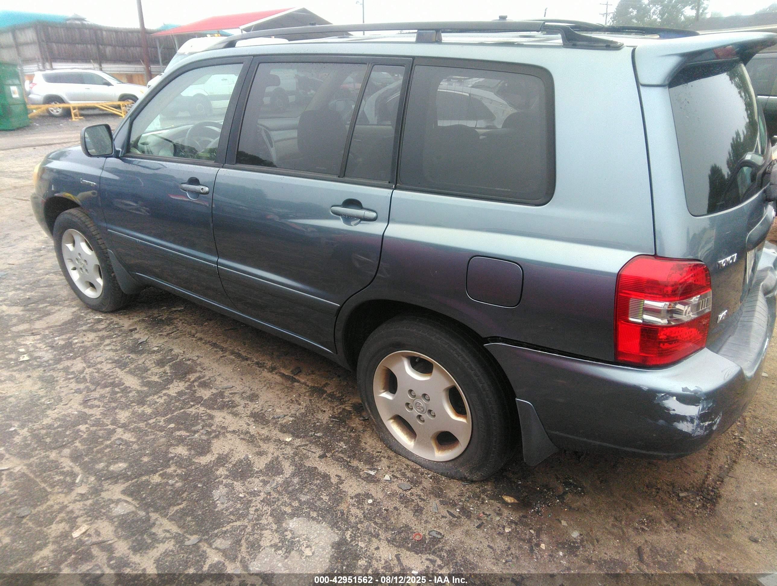 2005 Toyota Highlander Limited Blue vin: JTEDP21A850085902