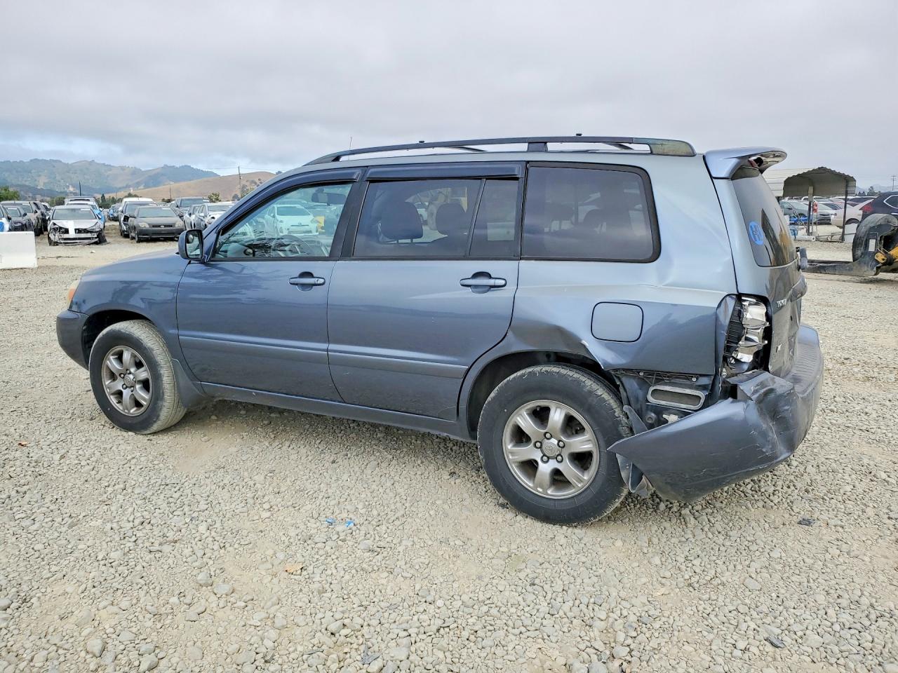 2005 Toyota Highlander Blue vin: JTEDP21A850087701