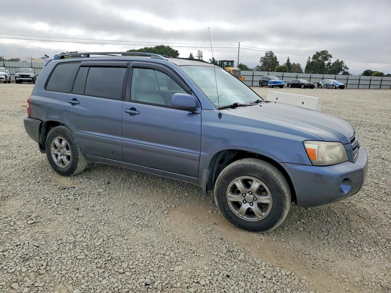2005 Toyota Highlander Blue vin: JTEDP21A850087701