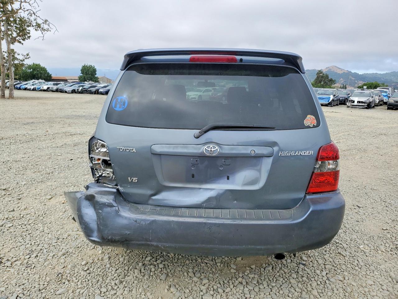 2005 Toyota Highlander Blue vin: JTEDP21A850087701