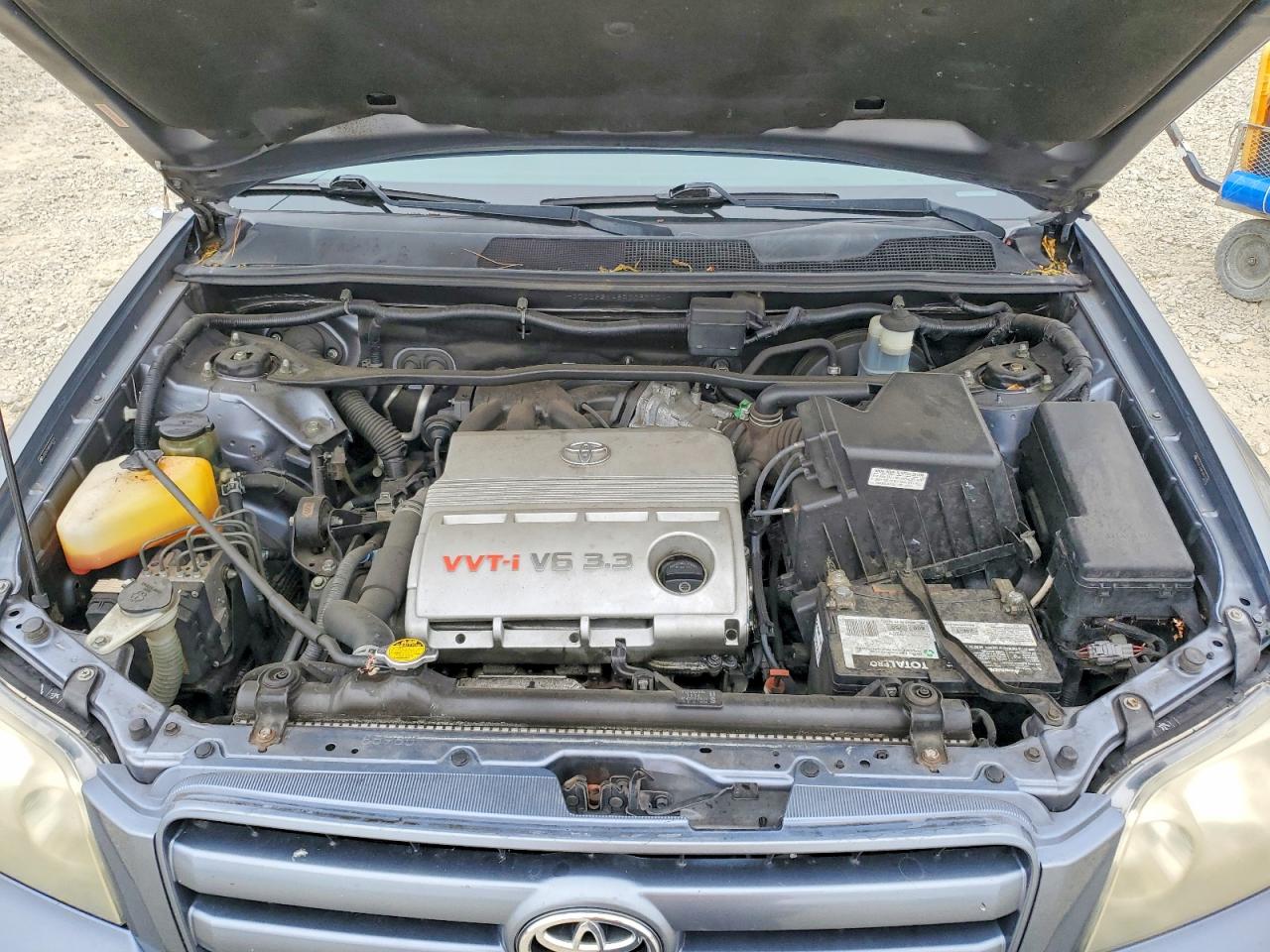 2005 Toyota Highlander Blue vin: JTEDP21A850087701