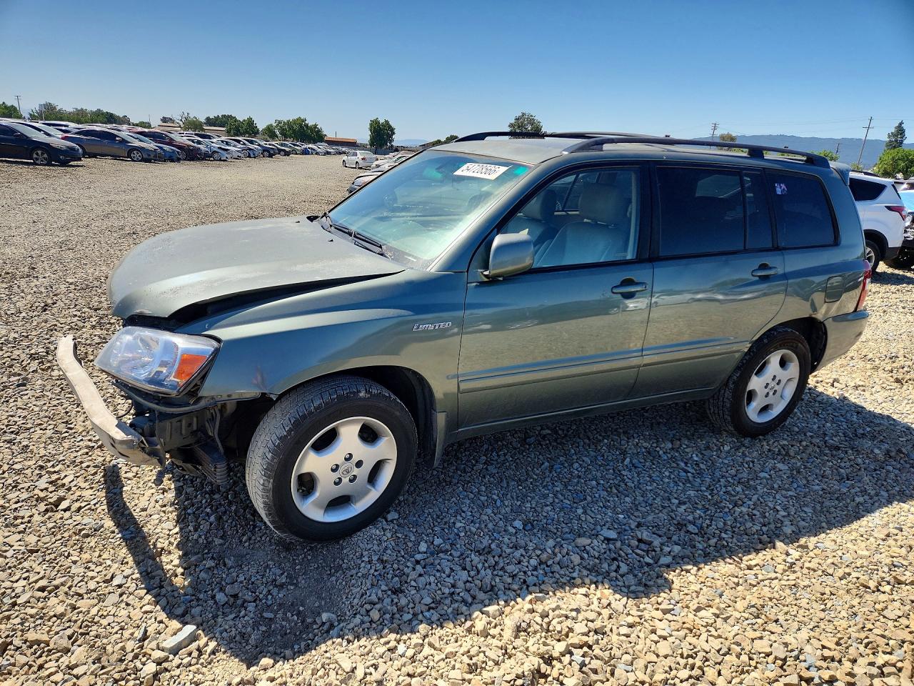 2006 Toyota Highlander Limited Green vin: JTEDP21A860096870