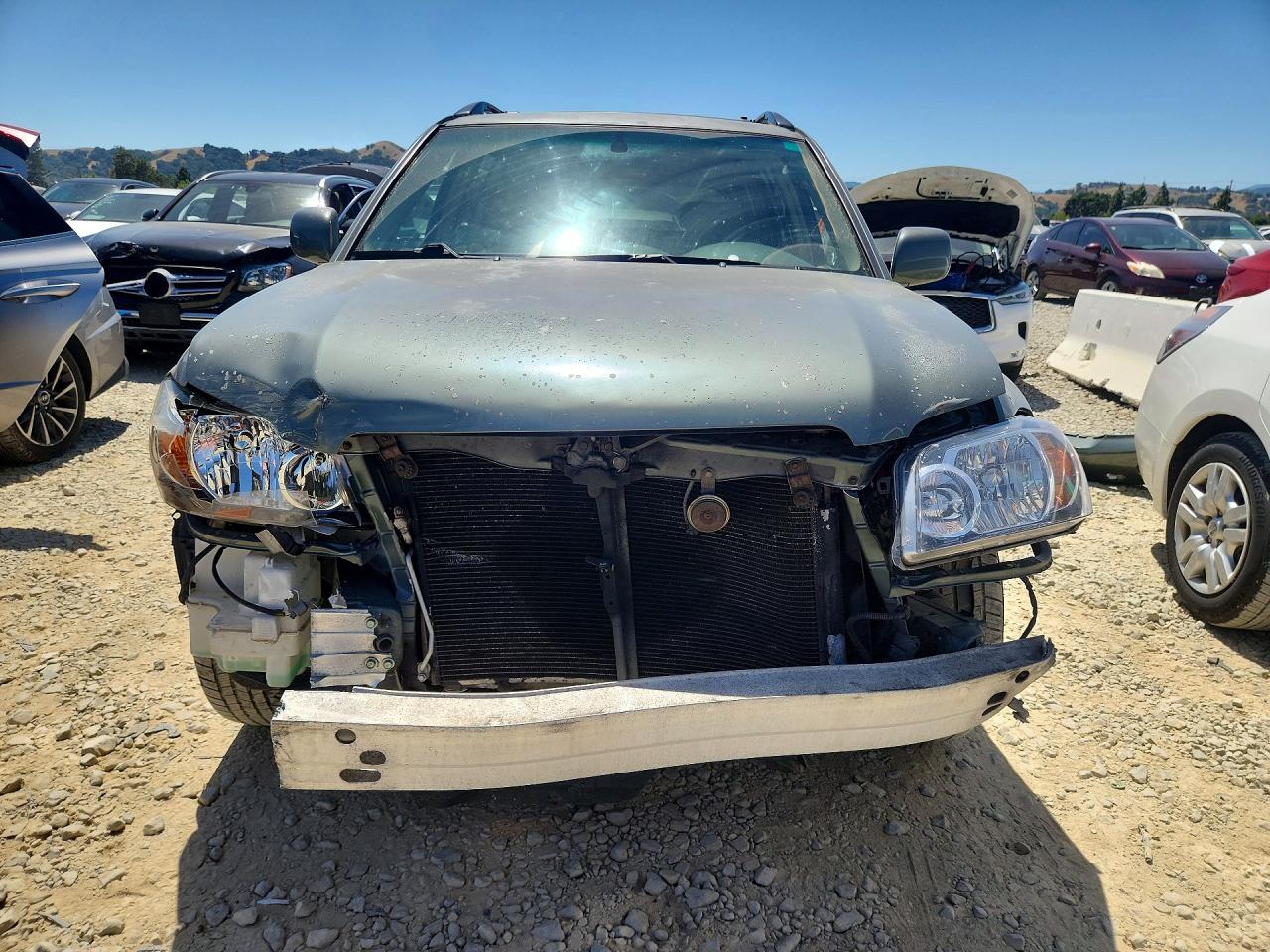 2006 Toyota Highlander Limited Green vin: JTEDP21A860096870