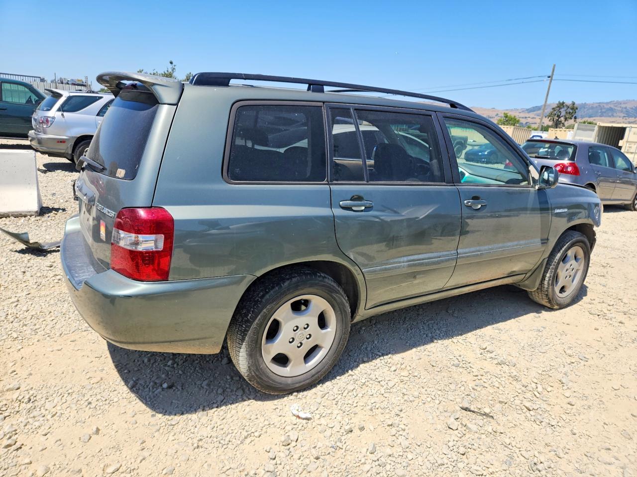 2006 Toyota Highlander Limited Green vin: JTEDP21A860096870