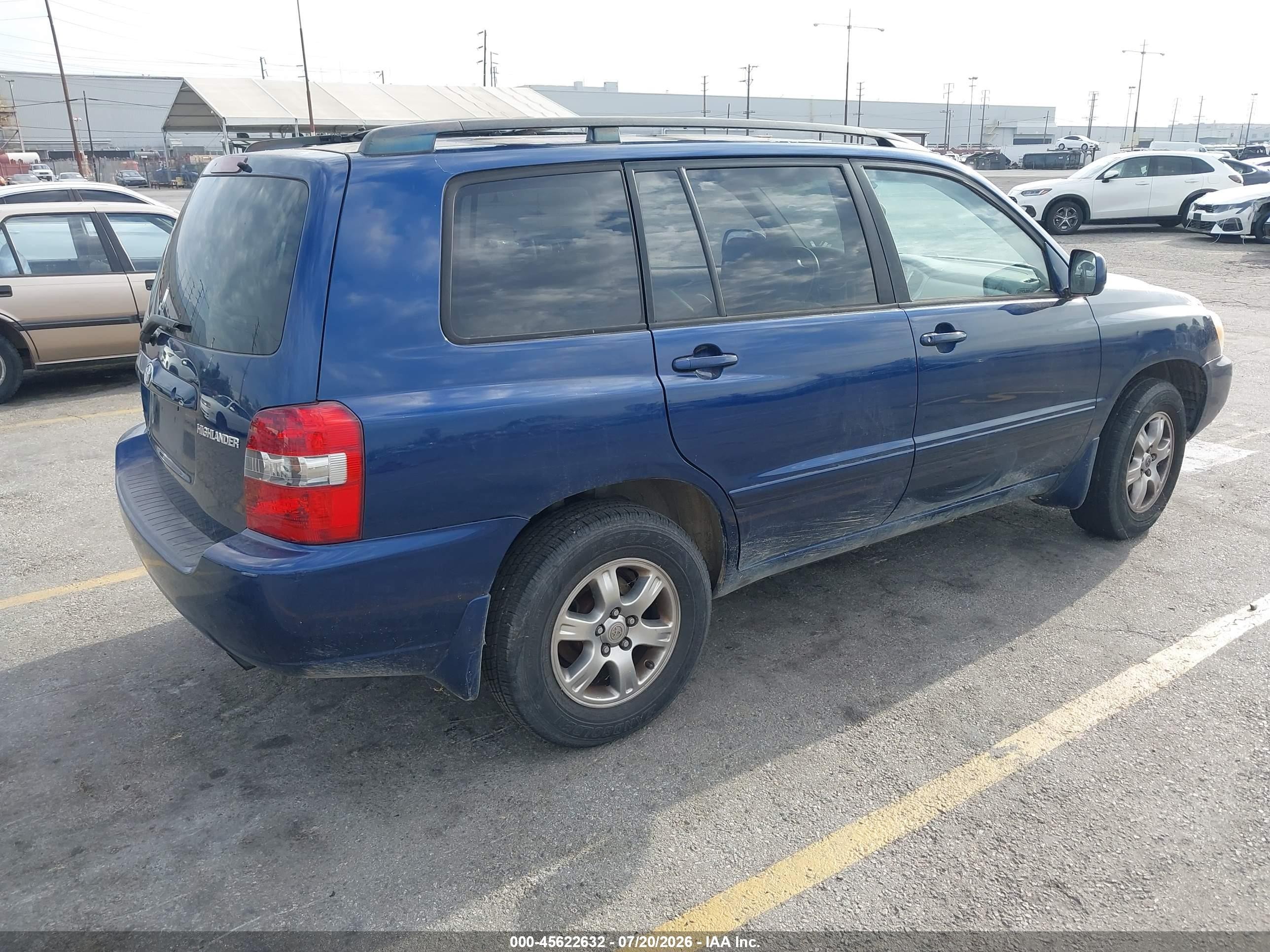 2006 Toyota Highlander V6 Purple vin: JTEDP21A860096917