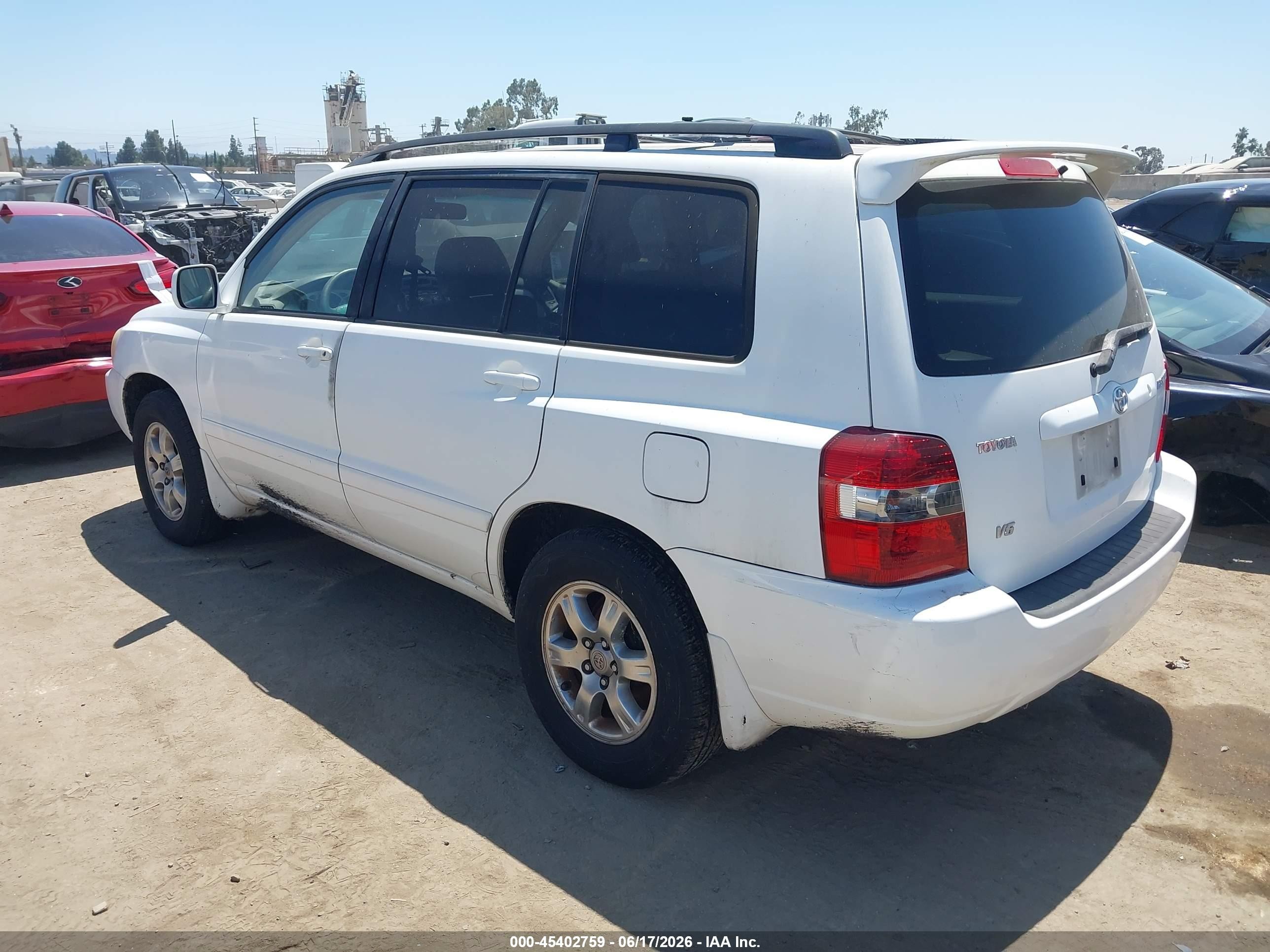 2006 Toyota Highlander Limited White vin: JTEDP21A860104627