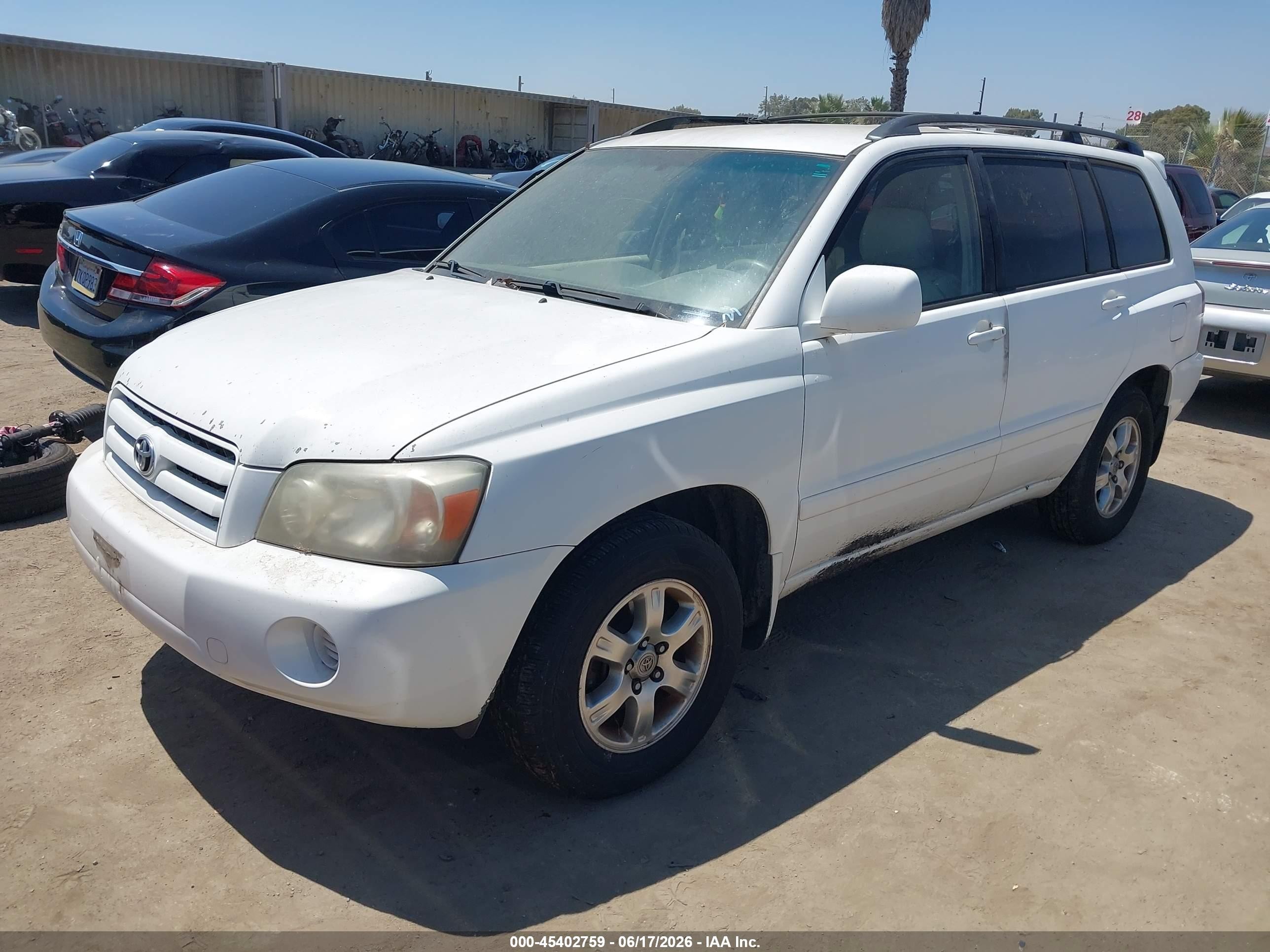 2006 Toyota Highlander Limited White vin: JTEDP21A860104627