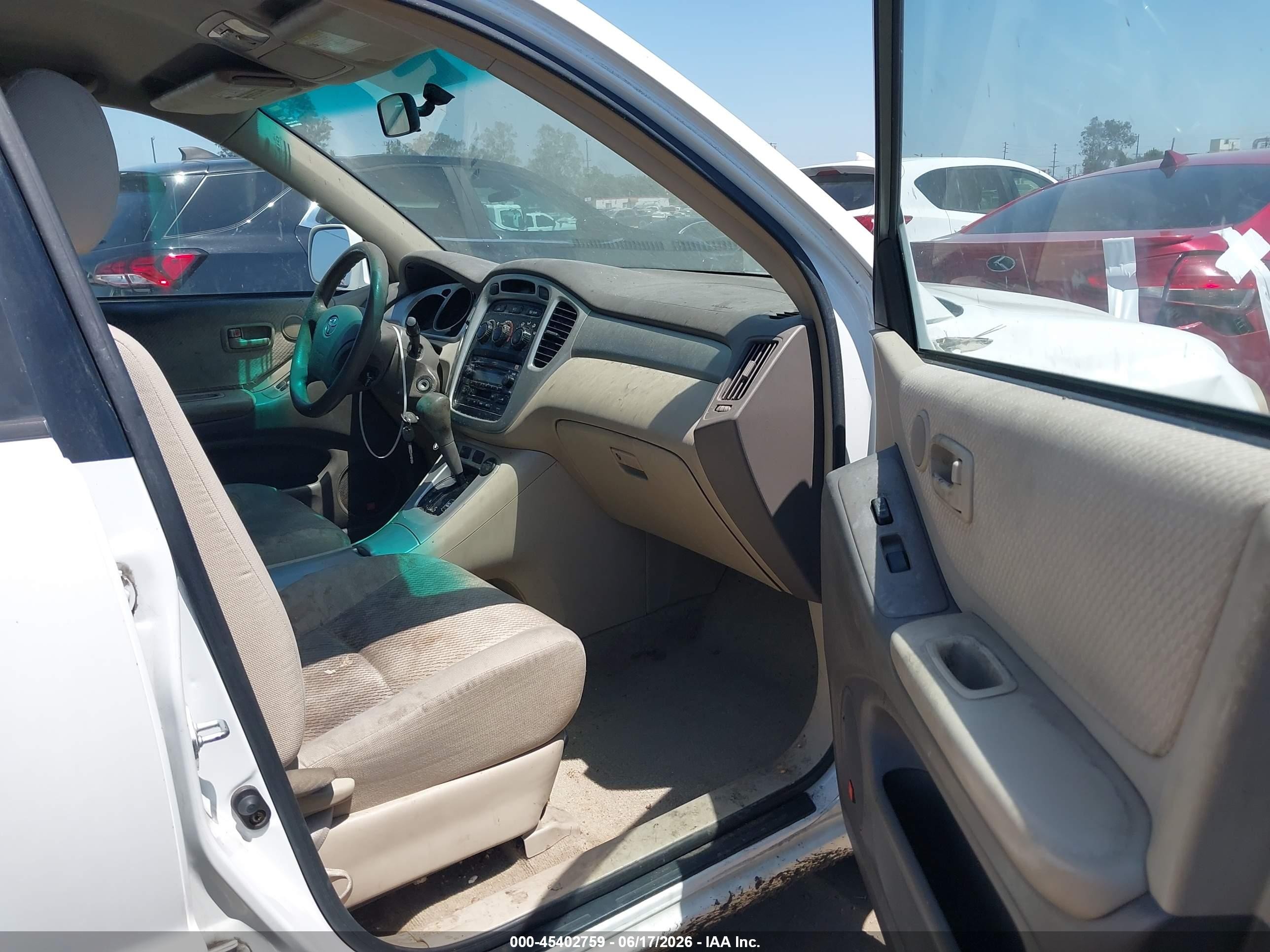 2006 Toyota Highlander Limited White vin: JTEDP21A860104627