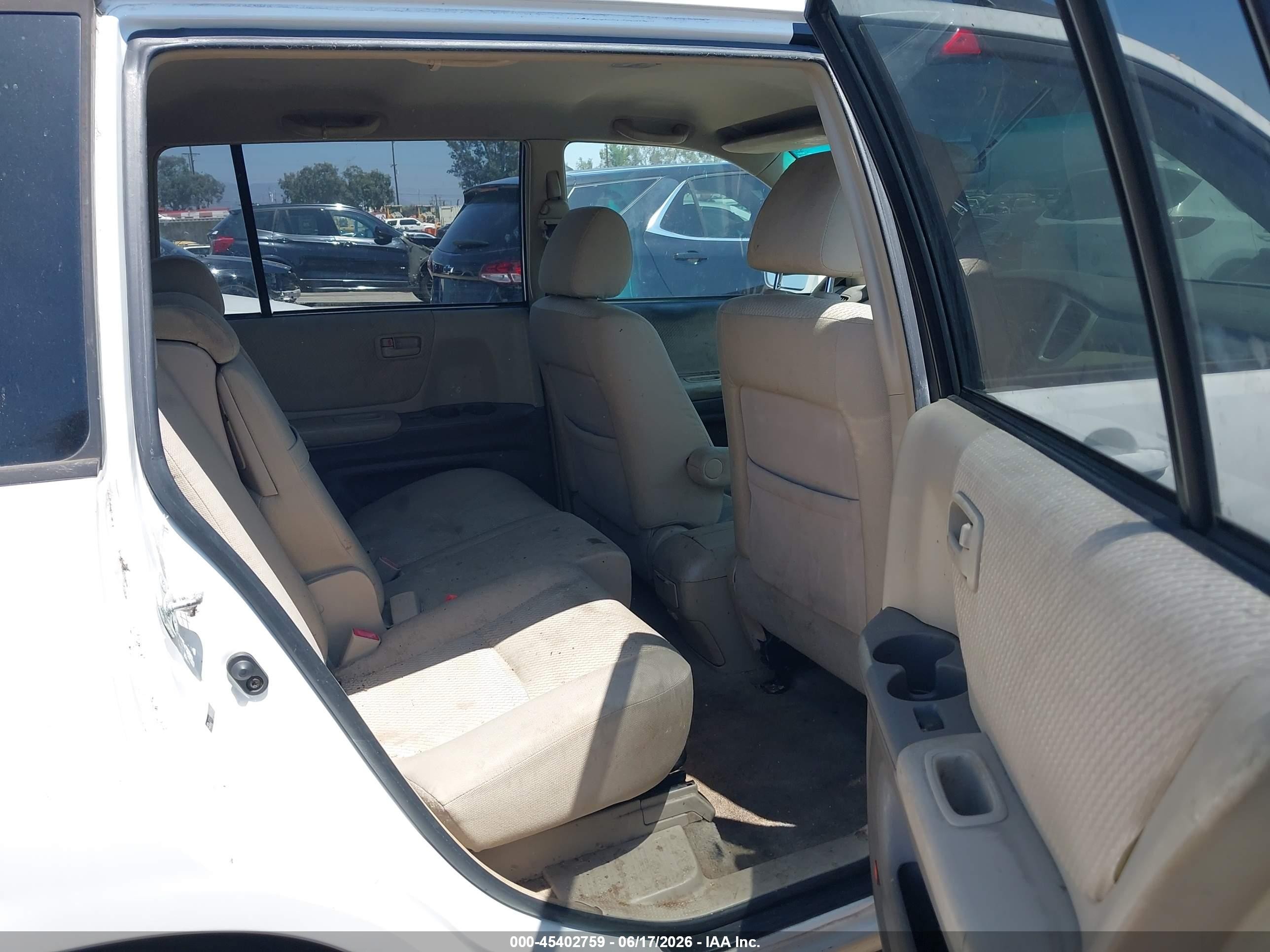 2006 Toyota Highlander Limited White vin: JTEDP21A860104627