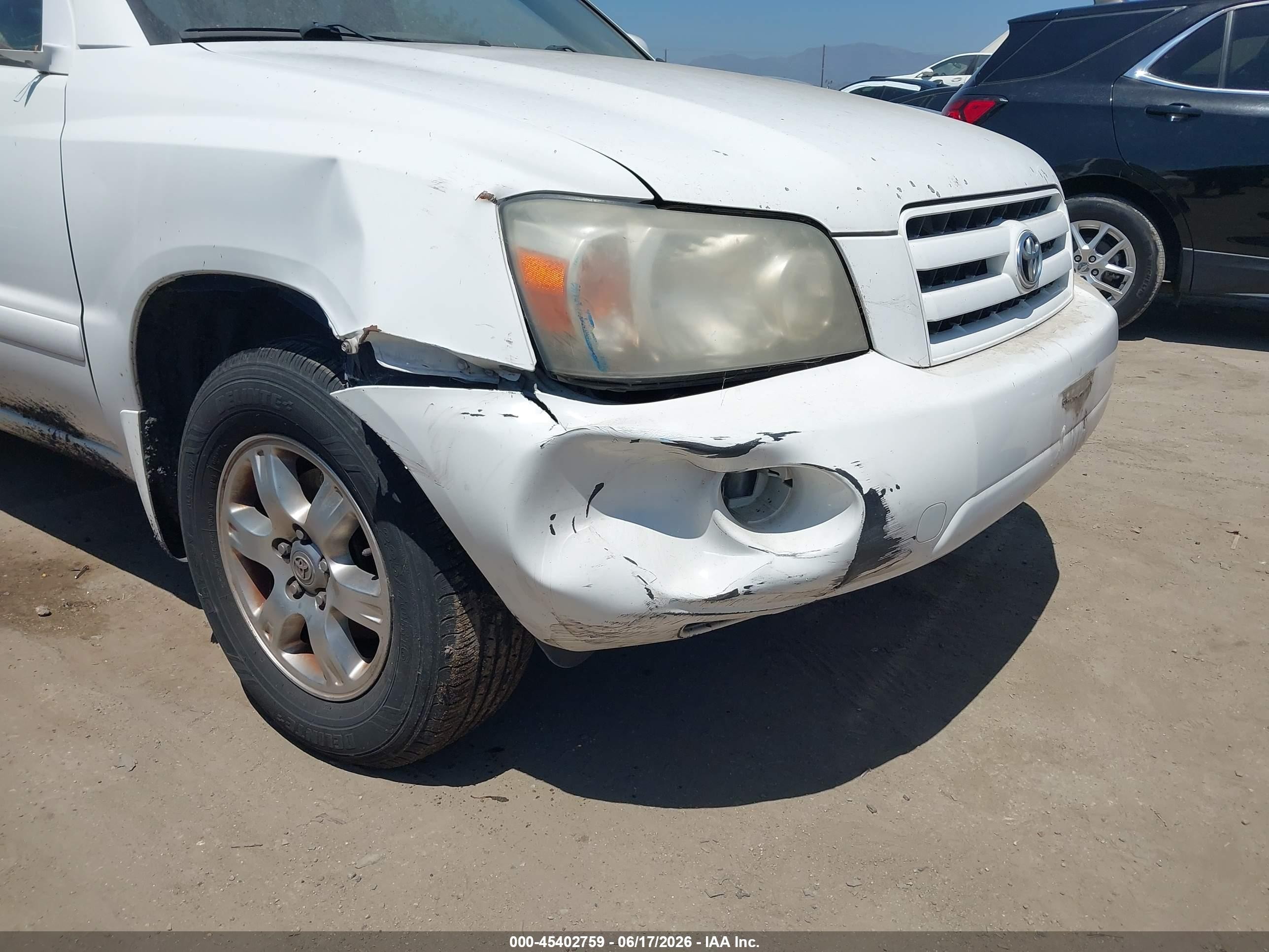 2006 Toyota Highlander Limited White vin: JTEDP21A860104627