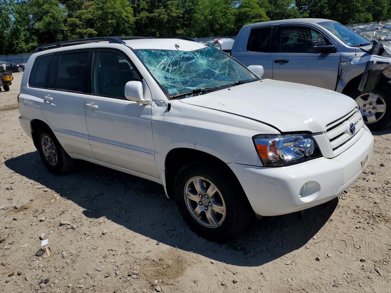 2006 Toyota Highlander Limited White vin: JTEDP21A860118432
