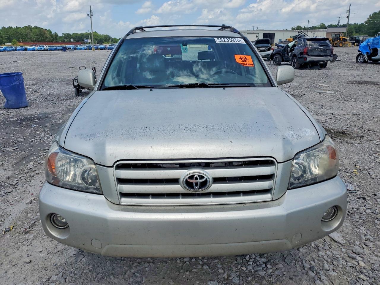 2006 Toyota Highlander Silver vin: JTEDP21A860126336