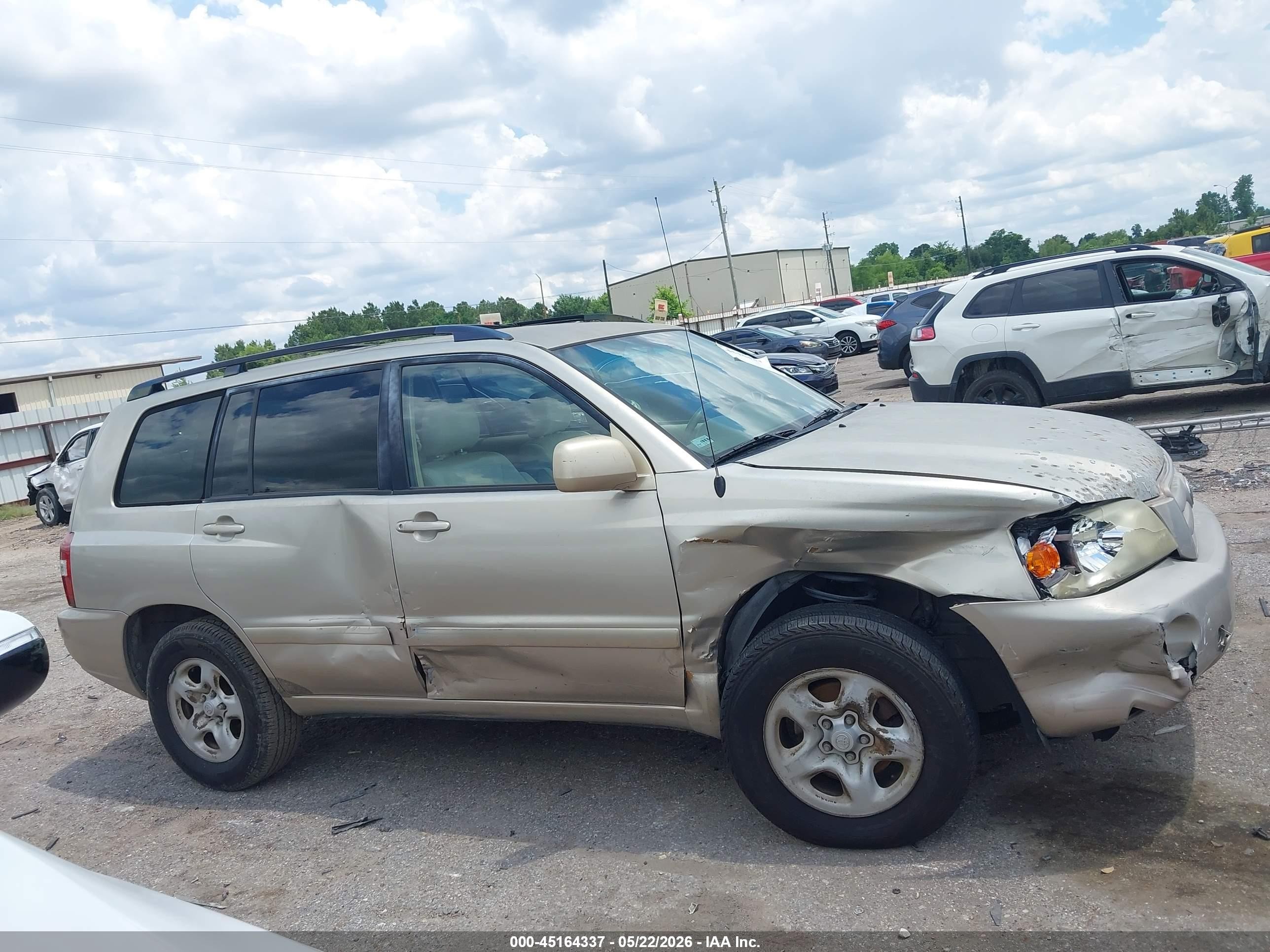 2007 Toyota Highlander V6 Желто-коричневый vin: JTEDP21A870139427
