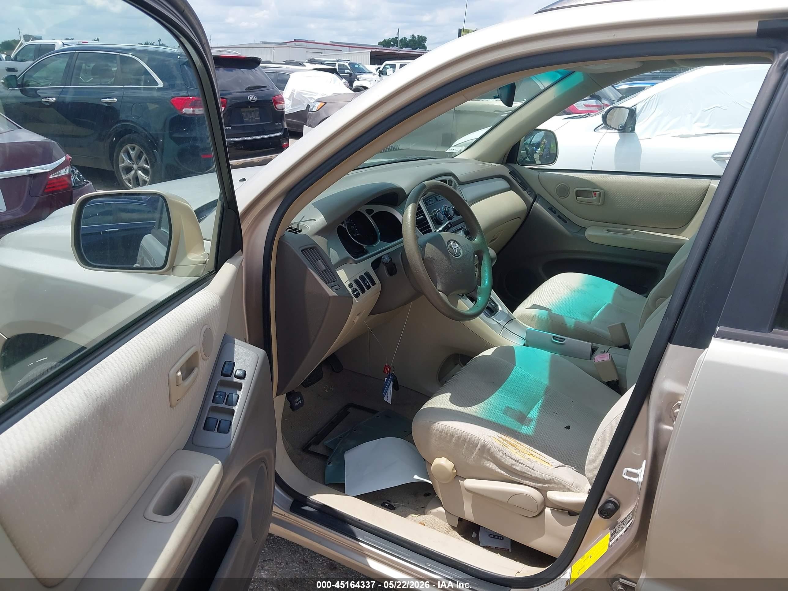 2007 Toyota Highlander V6 Желто-коричневый vin: JTEDP21A870139427