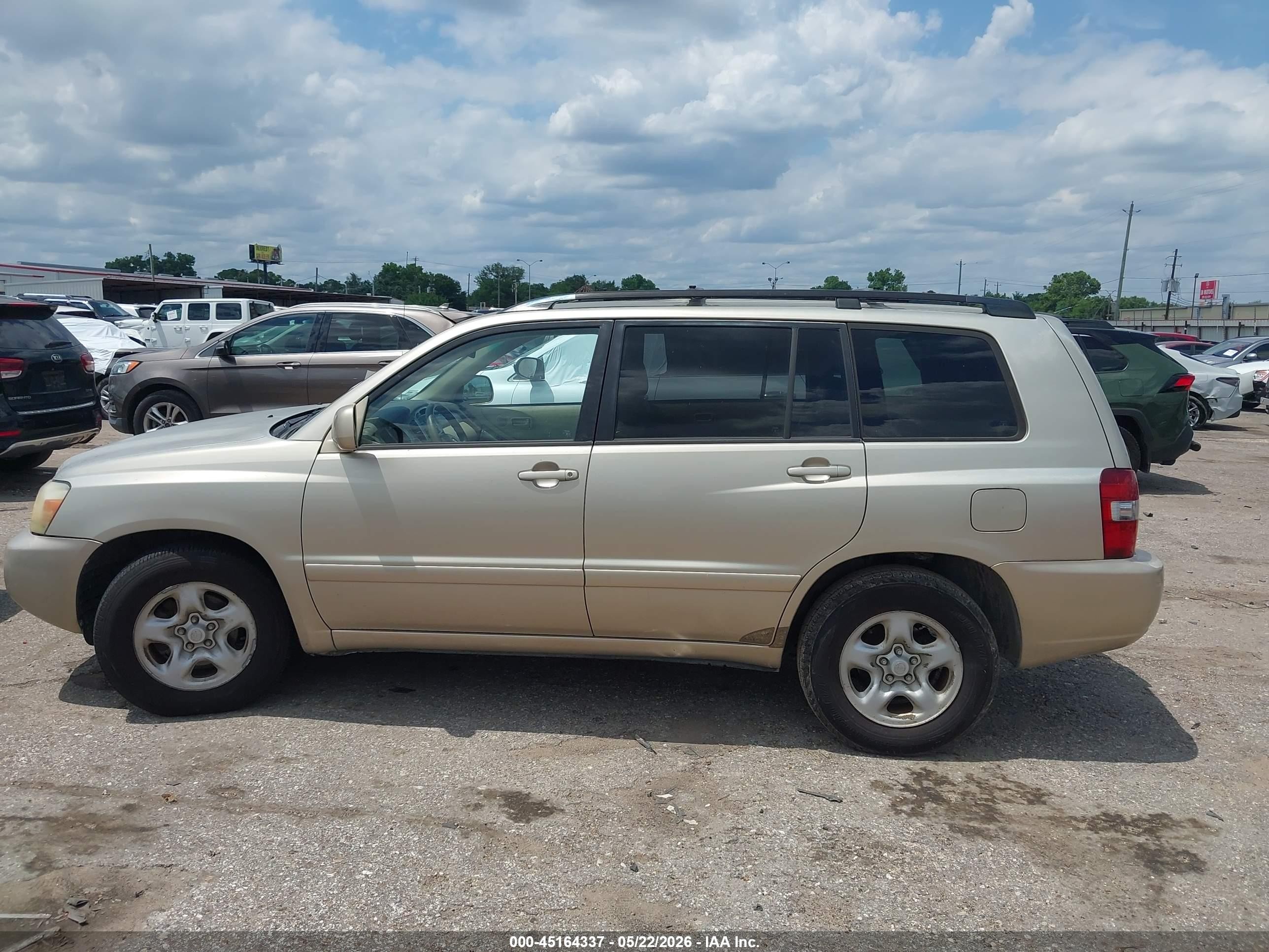 2007 Toyota Highlander V6 Желто-коричневый vin: JTEDP21A870139427