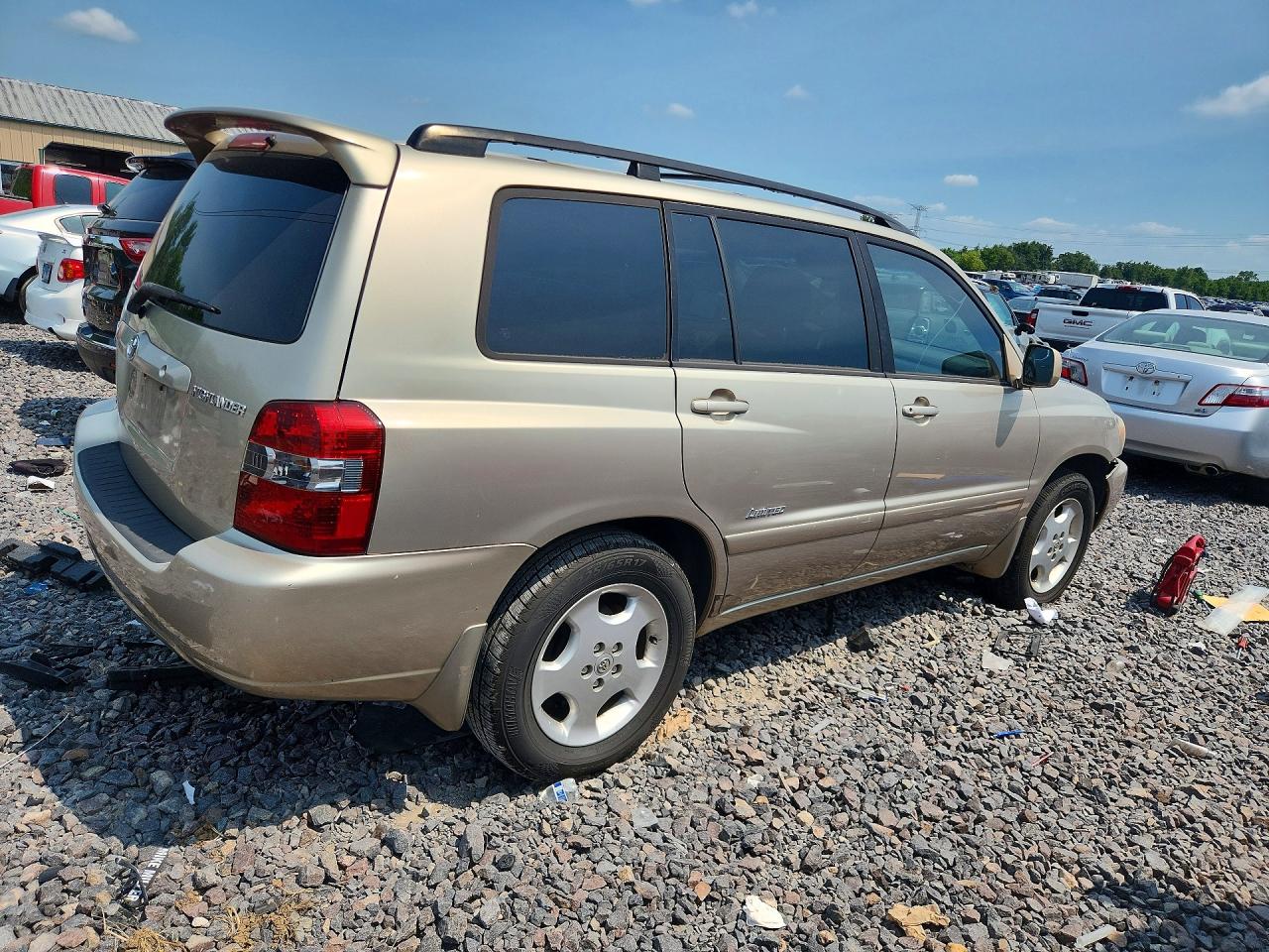 2007 Toyota Highlander Limited Gold vin: JTEDP21A870142974
