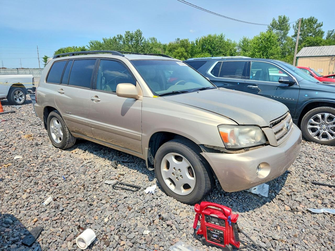 2007 Toyota Highlander Limited Gold vin: JTEDP21A870142974