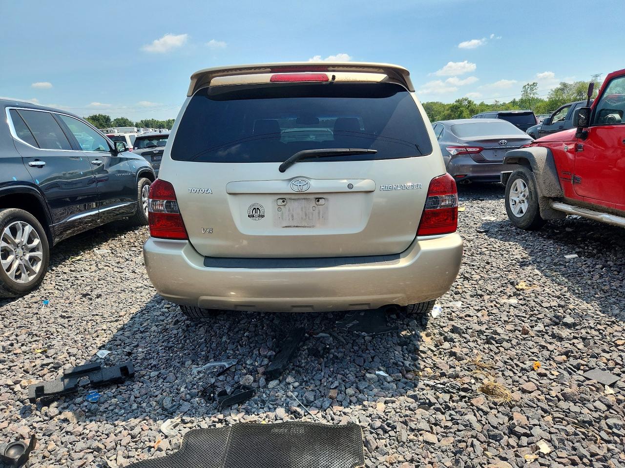 2007 Toyota Highlander Limited Gold vin: JTEDP21A870142974