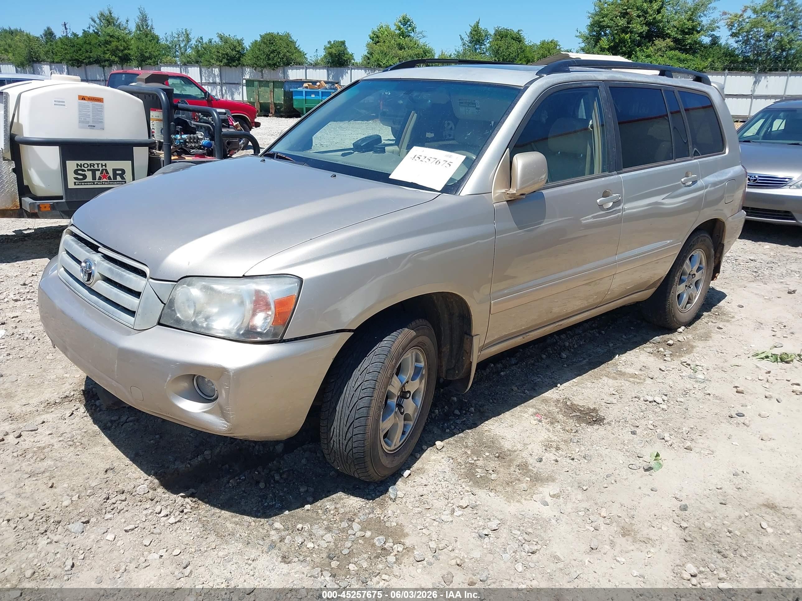2007 Toyota Highlander V6 Champagne vin: JTEDP21A870147642