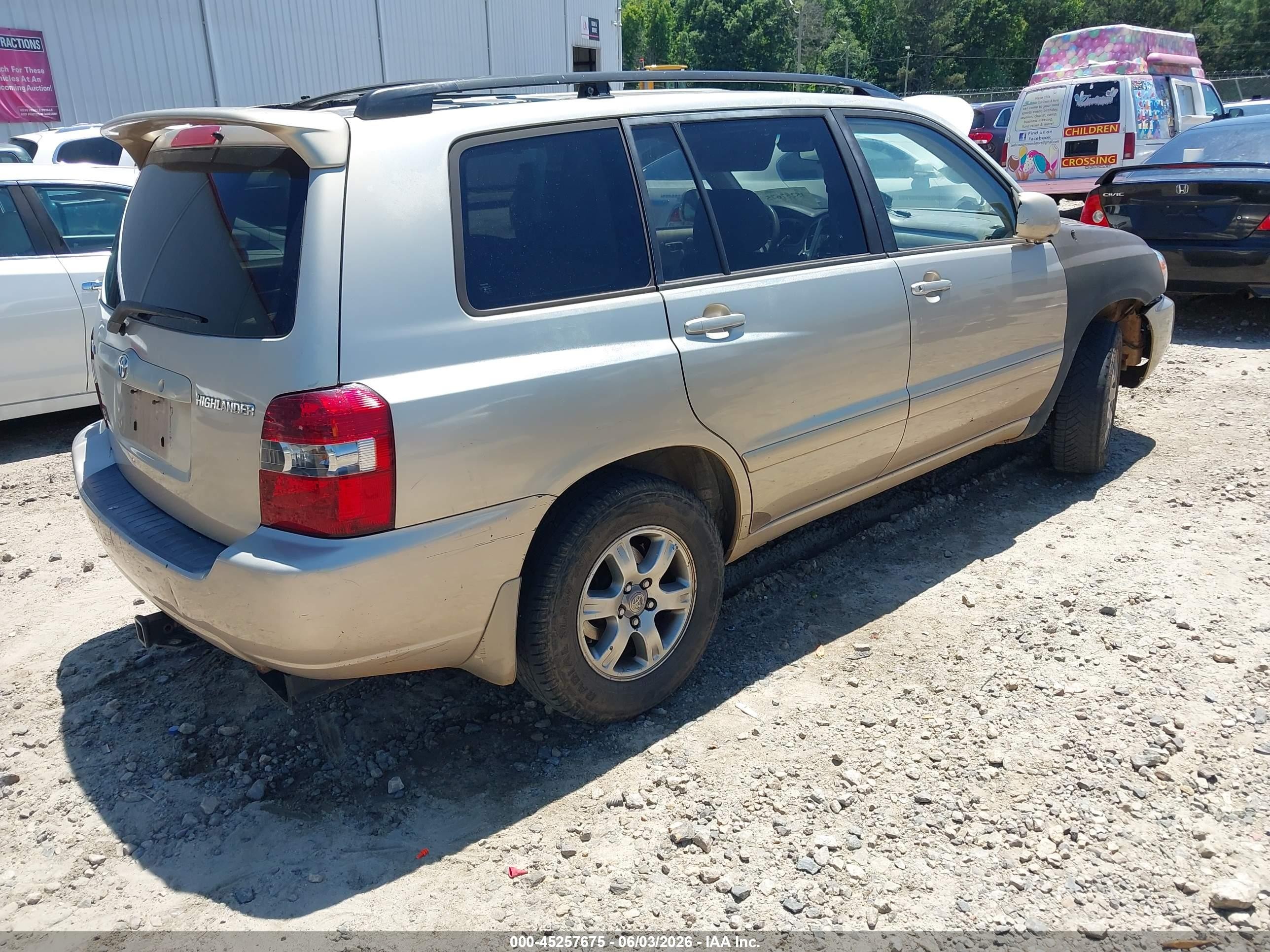 2007 Toyota Highlander V6 Champagne vin: JTEDP21A870147642