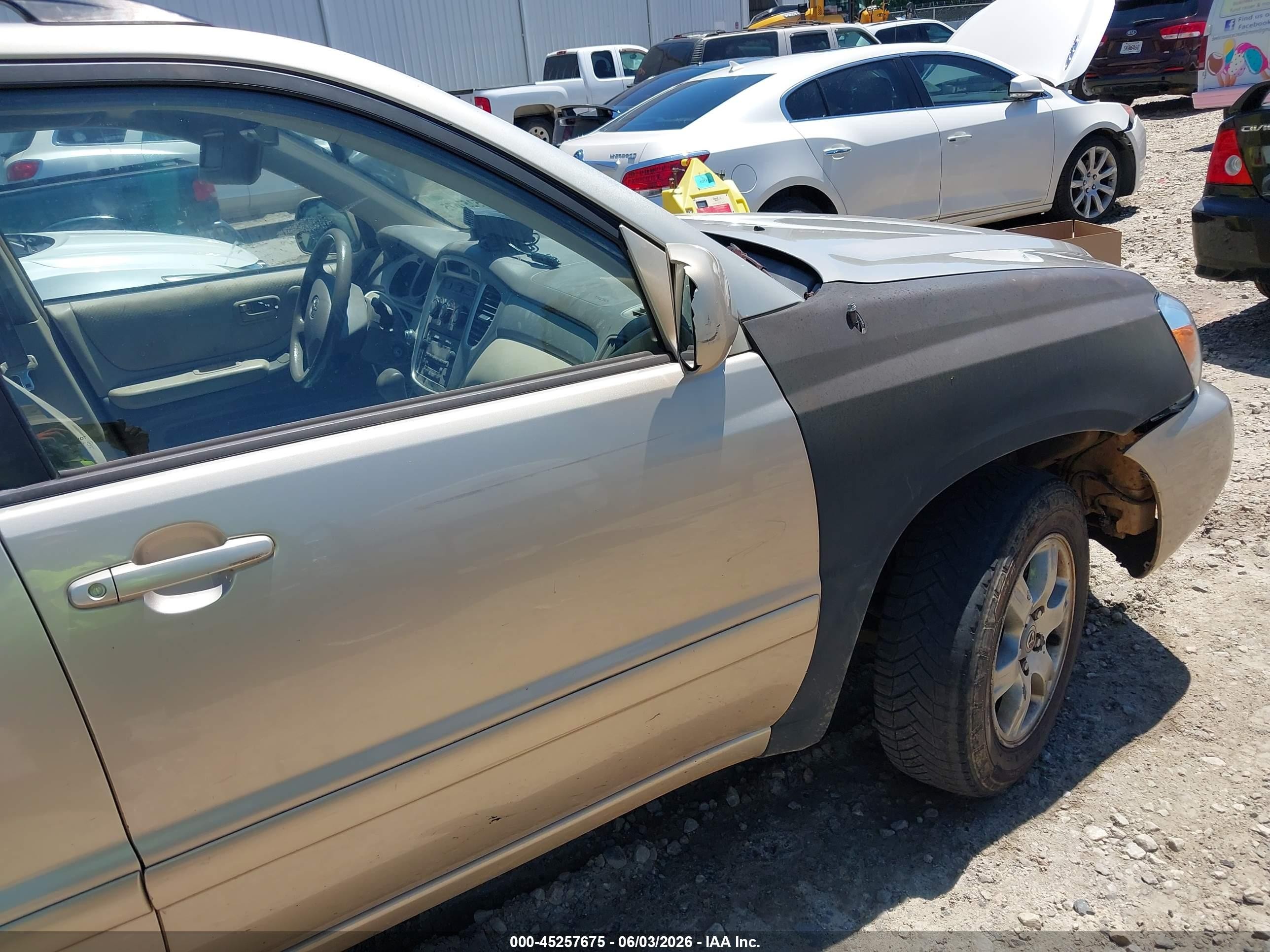 2007 Toyota Highlander V6 Champagne vin: JTEDP21A870147642