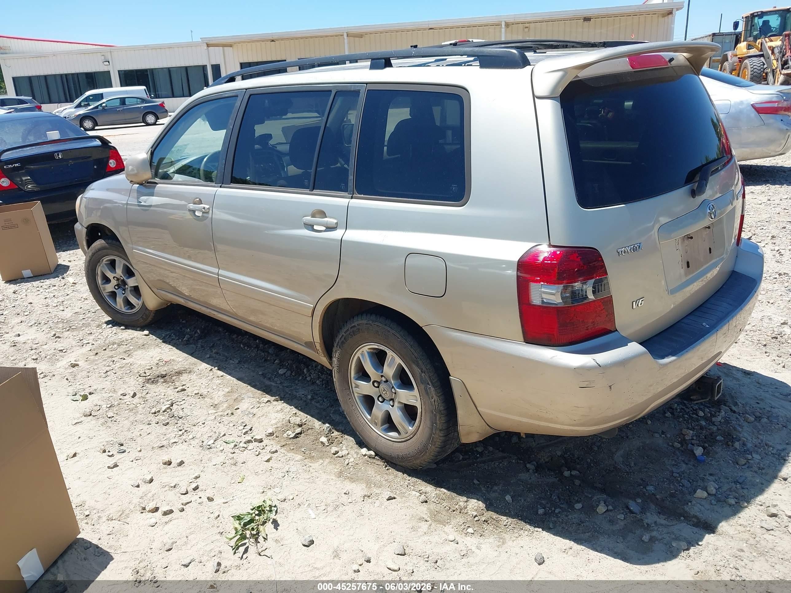 2007 Toyota Highlander V6 Champagne vin: JTEDP21A870147642