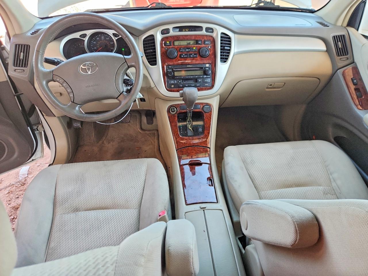 2004 Toyota Highlander Limited White vin: JTEDP21A940022645