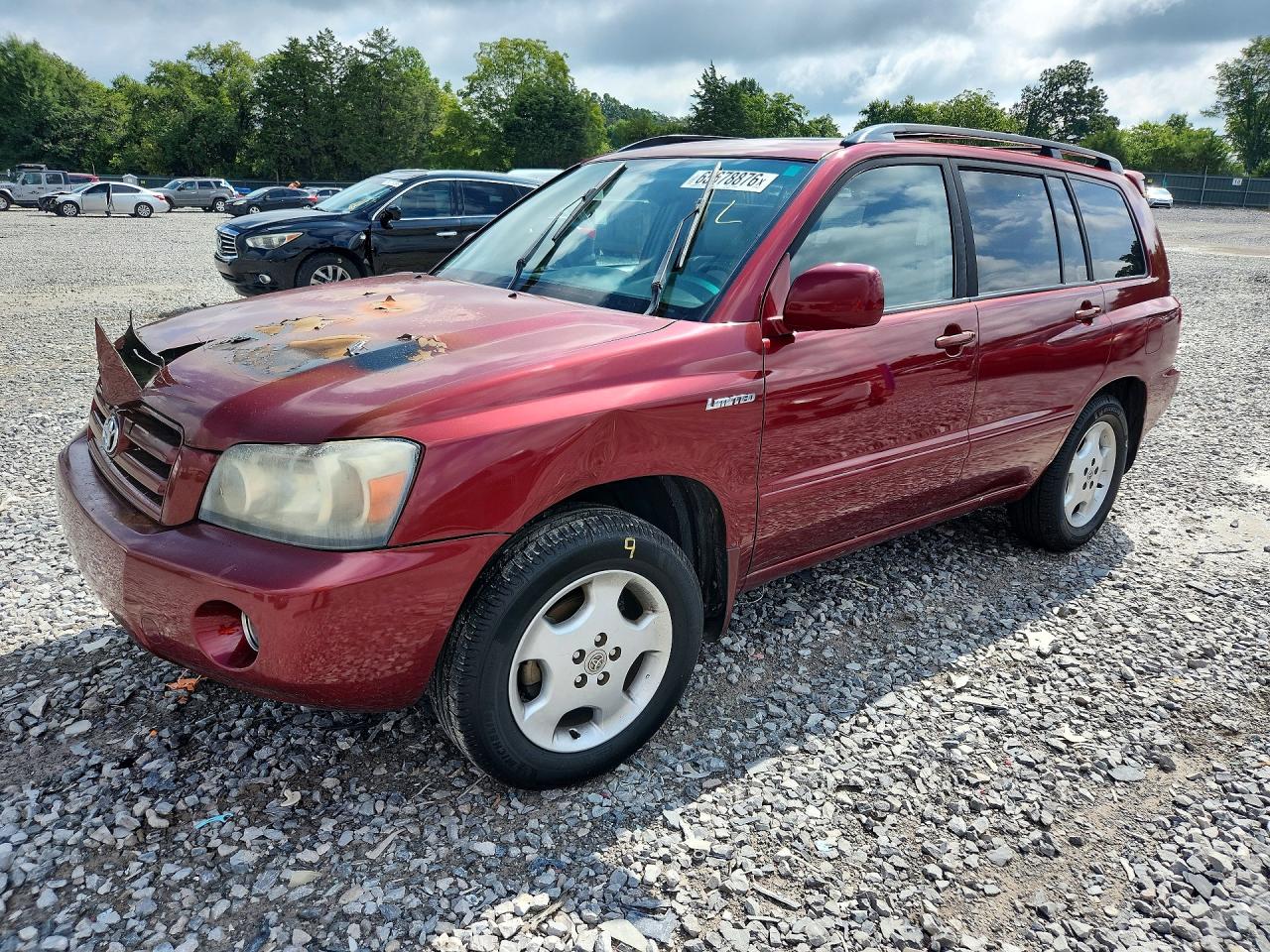 2004 Toyota Highlander Limited Red vin: JTEDP21A940036318