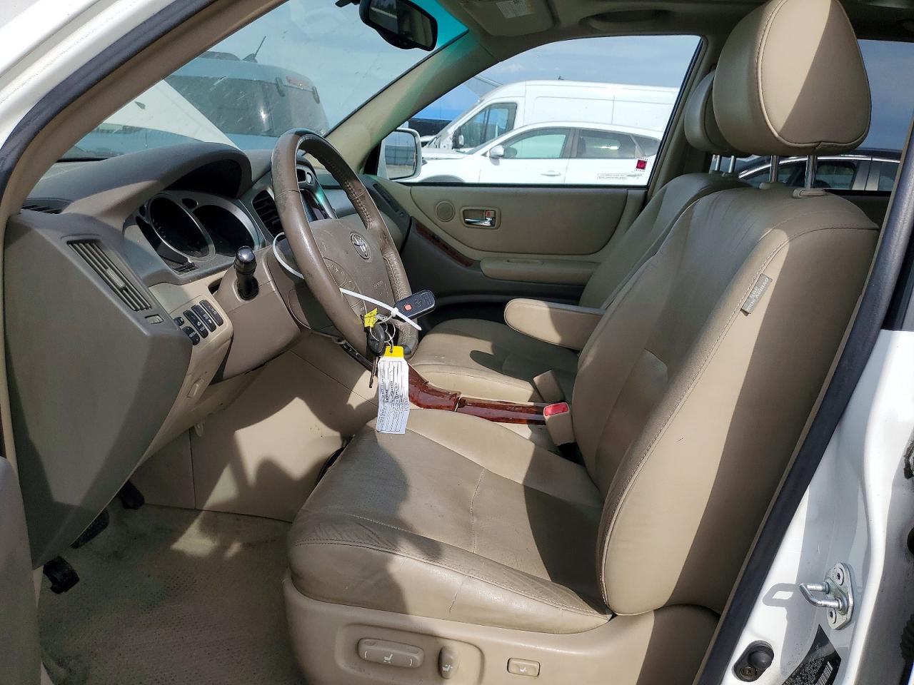 2004 Toyota Highlander Limited White vin: JTEDP21A940038232