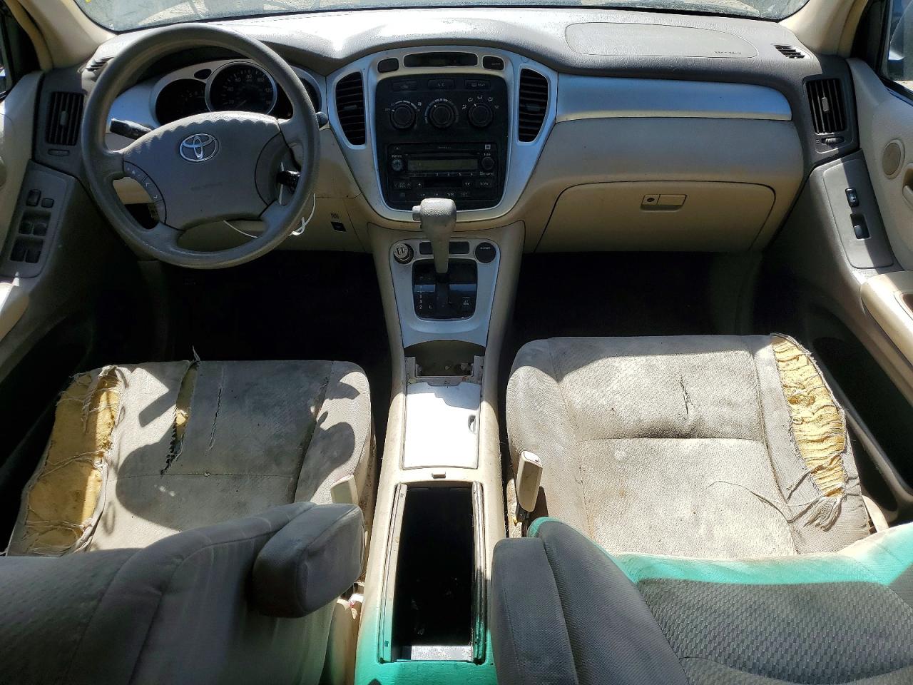 2005 Toyt Highlander Black vin: JTEDP21A950055064