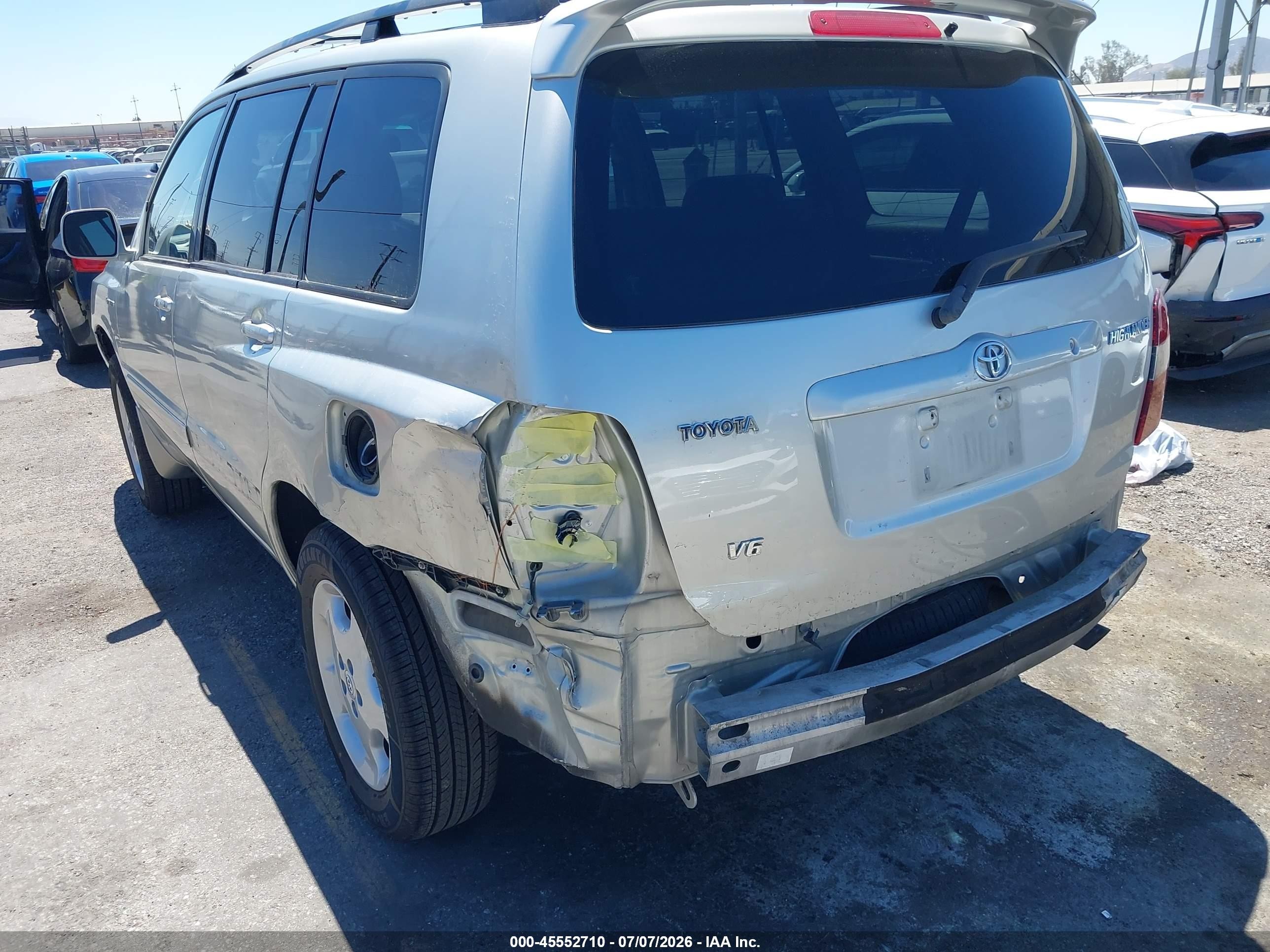 2005 Toyota Highlander Limited V6 Silver vin: JTEDP21A950064833