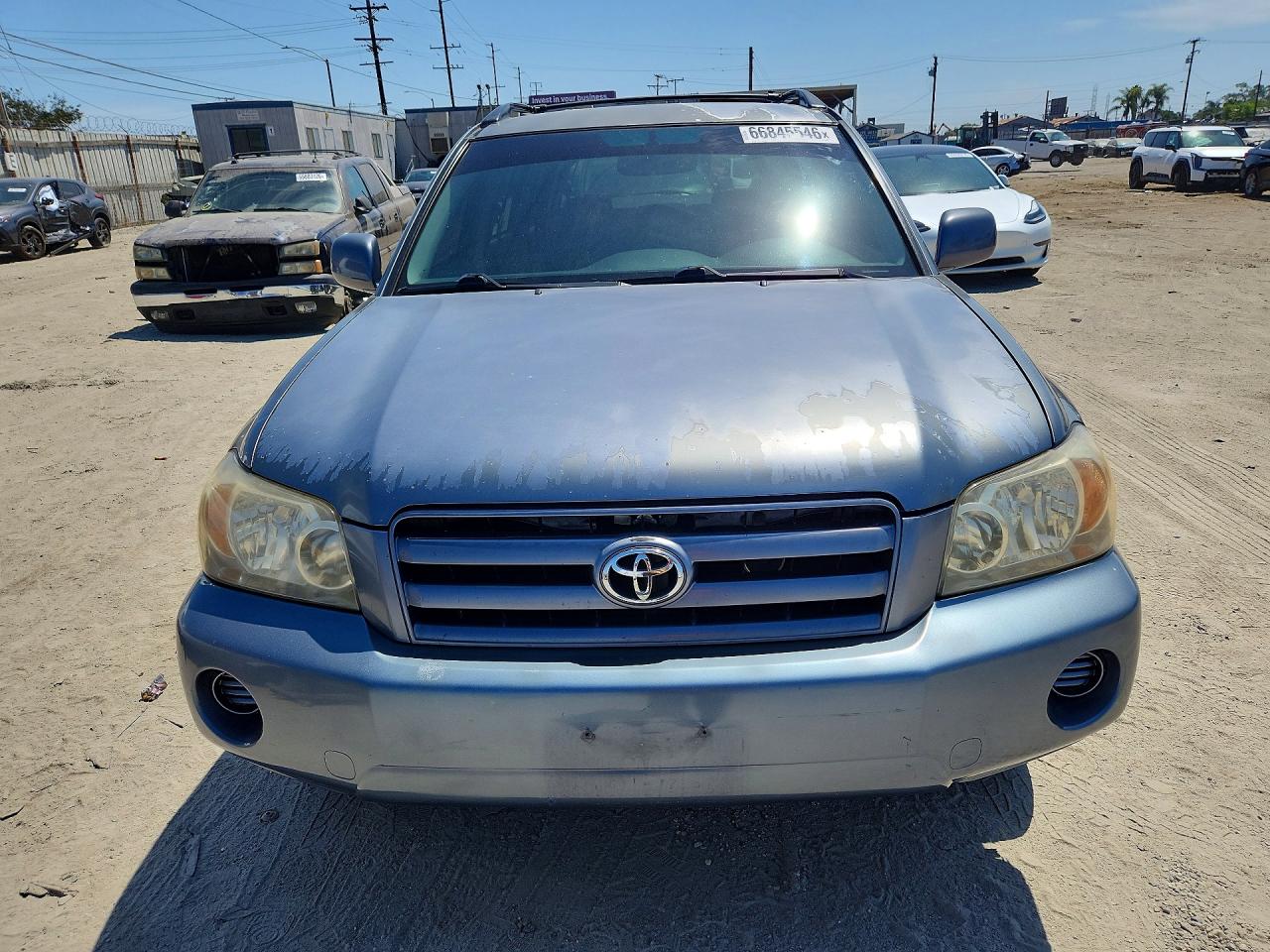 2005 Toyota Highlander Base Blue vin: JTEDP21A950084337