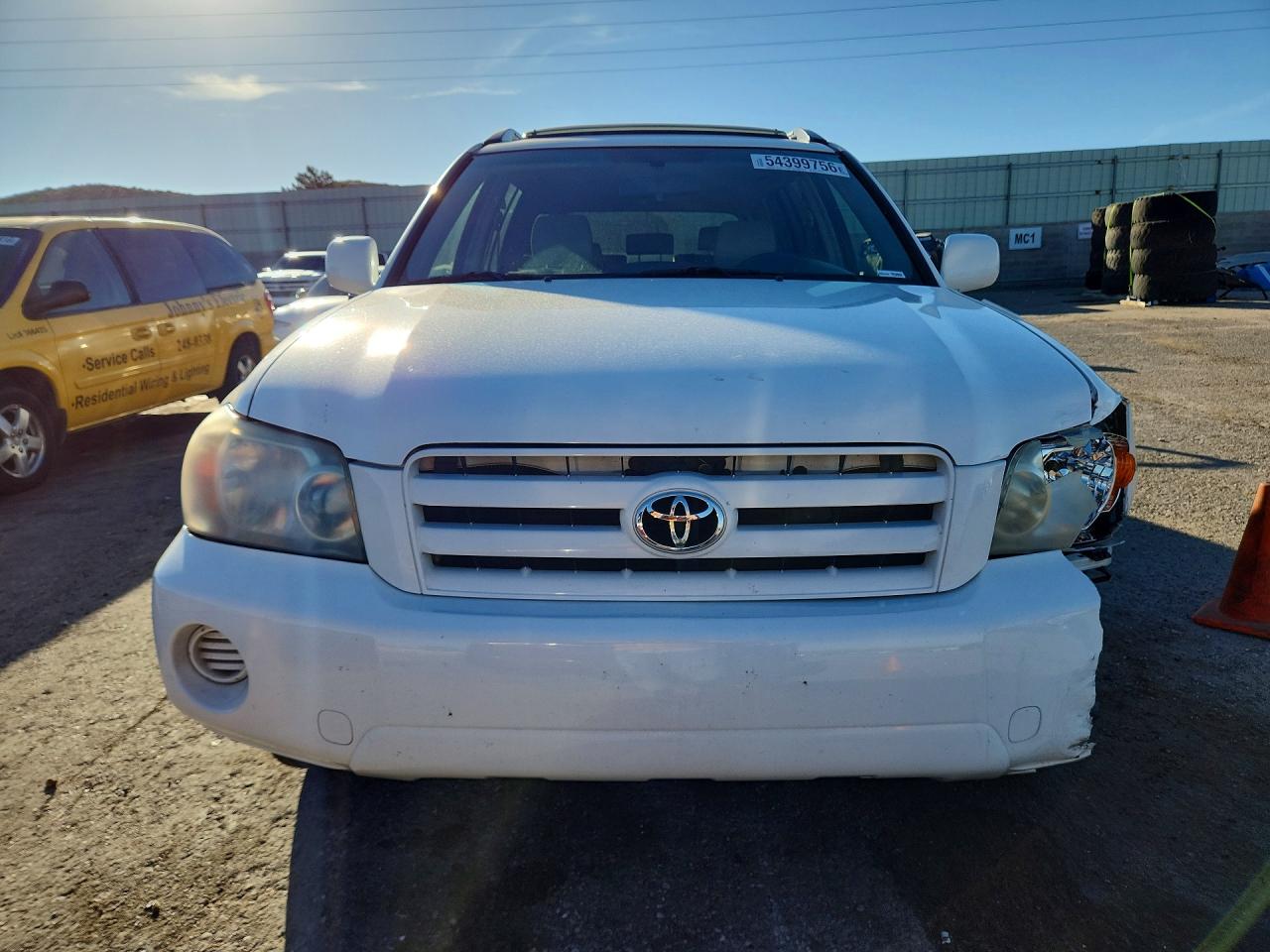 2005 Toyota Highlander Limited White vin: JTEDP21A950086816