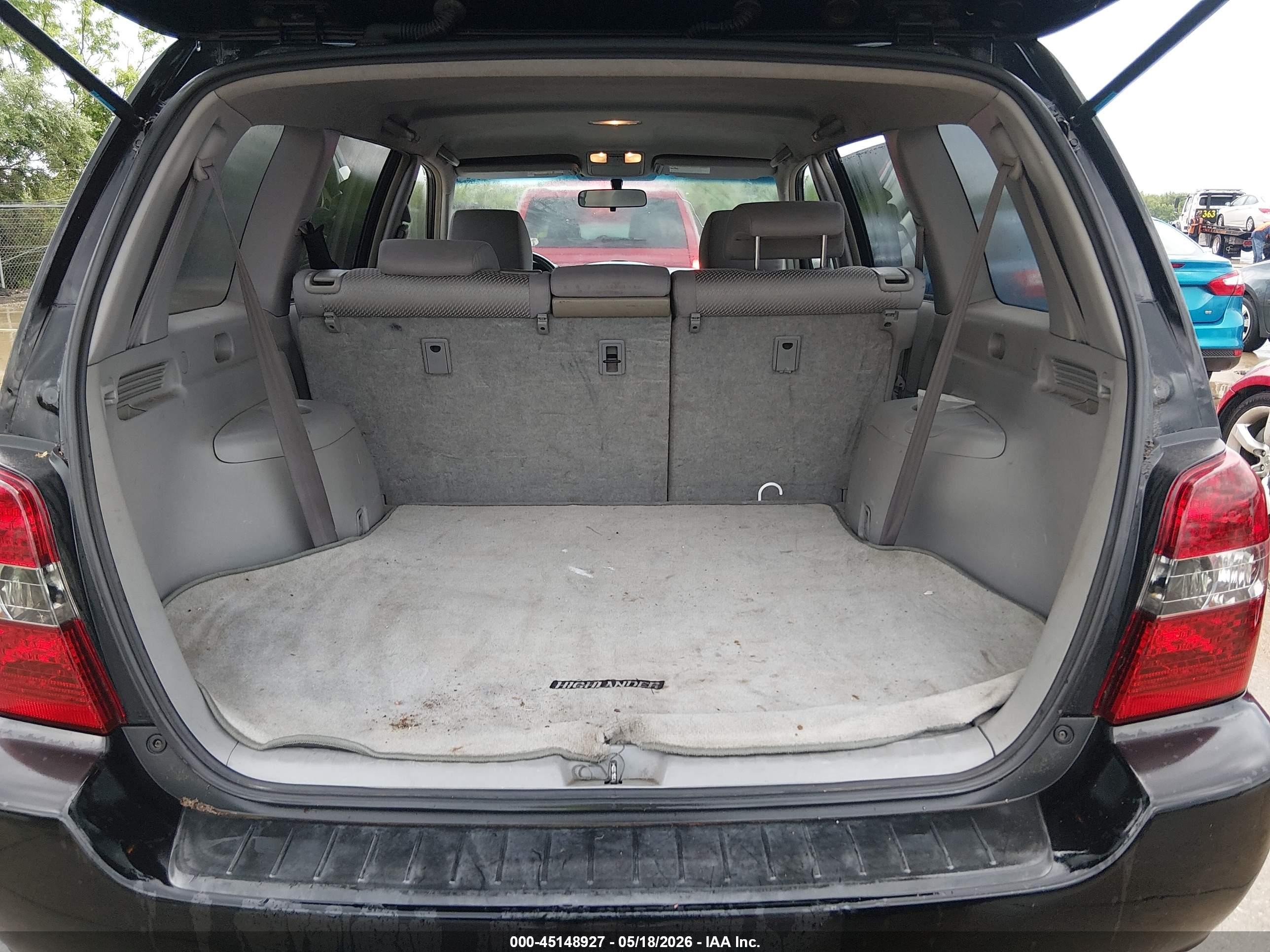 2006 Toyota Highlander V6 Black vin: JTEDP21A960105267