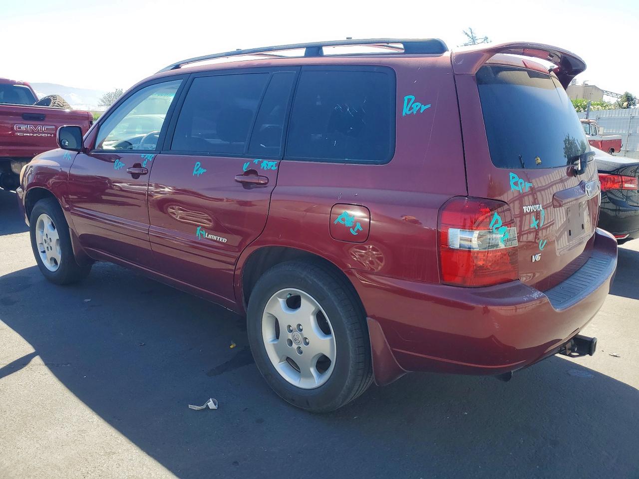 2006 Toyota Highlander Limited Red vin: JTEDP21A960108962