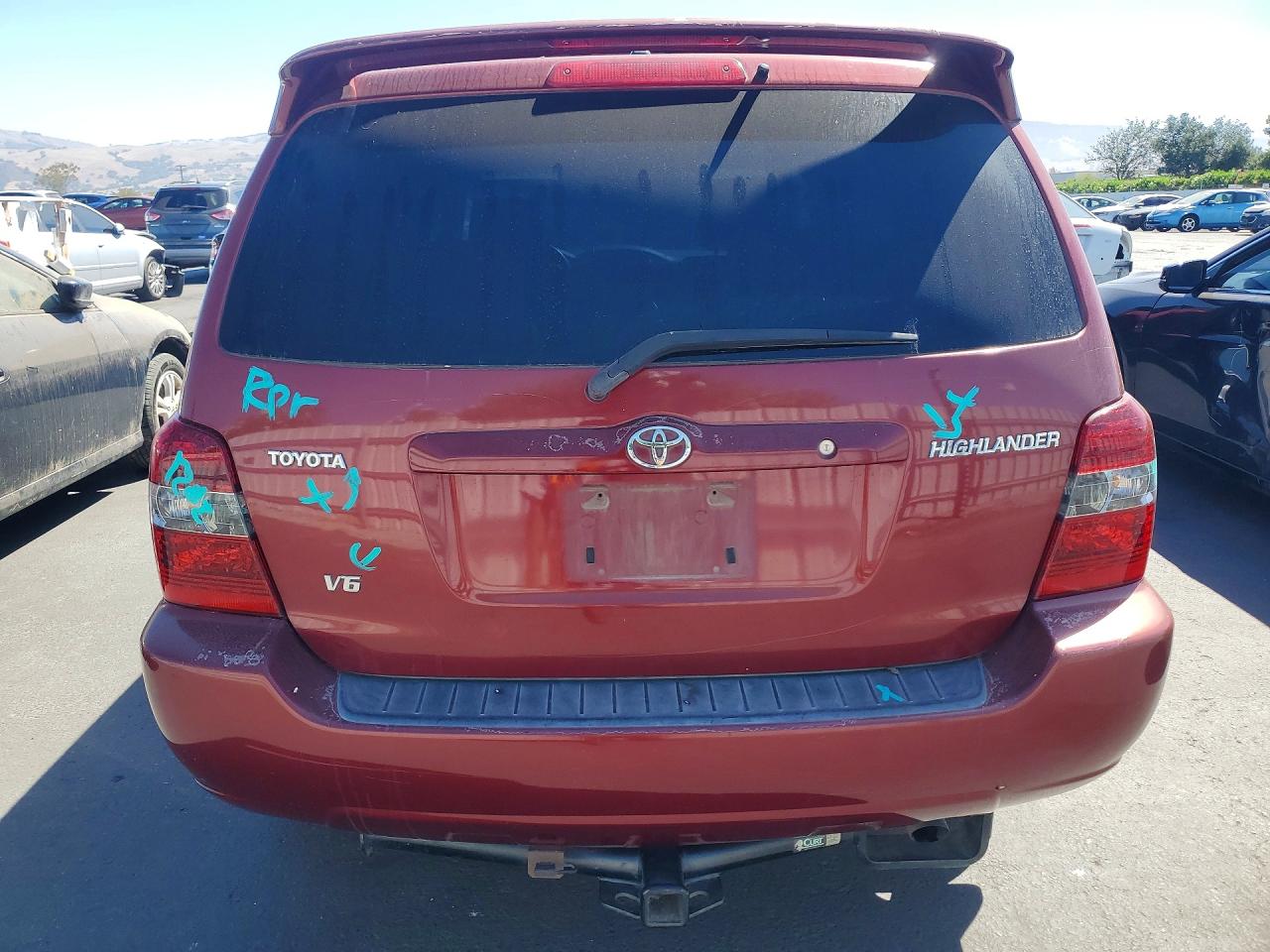 2006 Toyota Highlander Limited Red vin: JTEDP21A960108962