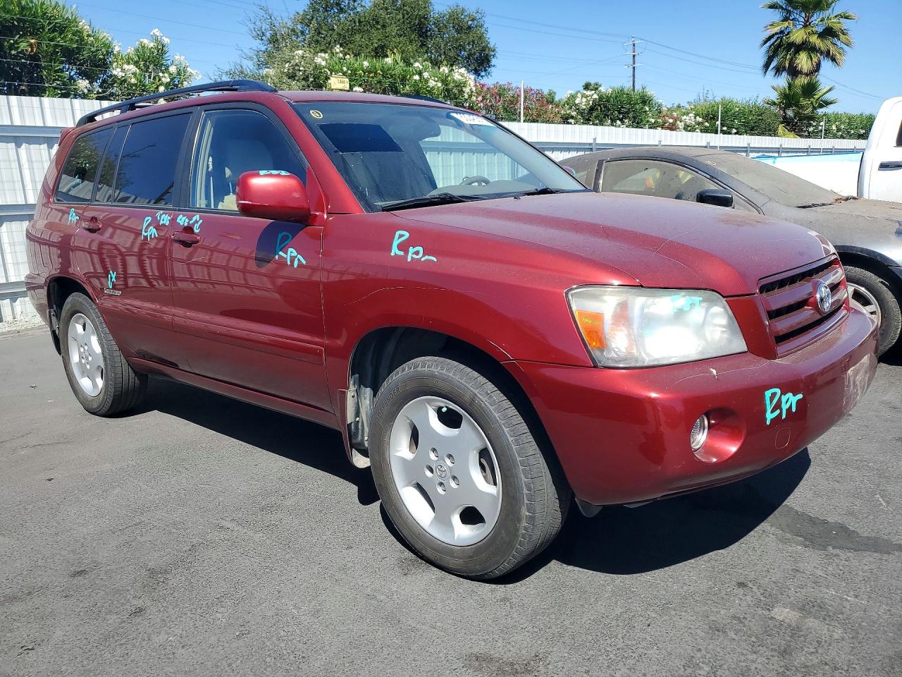 2006 Toyota Highlander Limited Red vin: JTEDP21A960108962