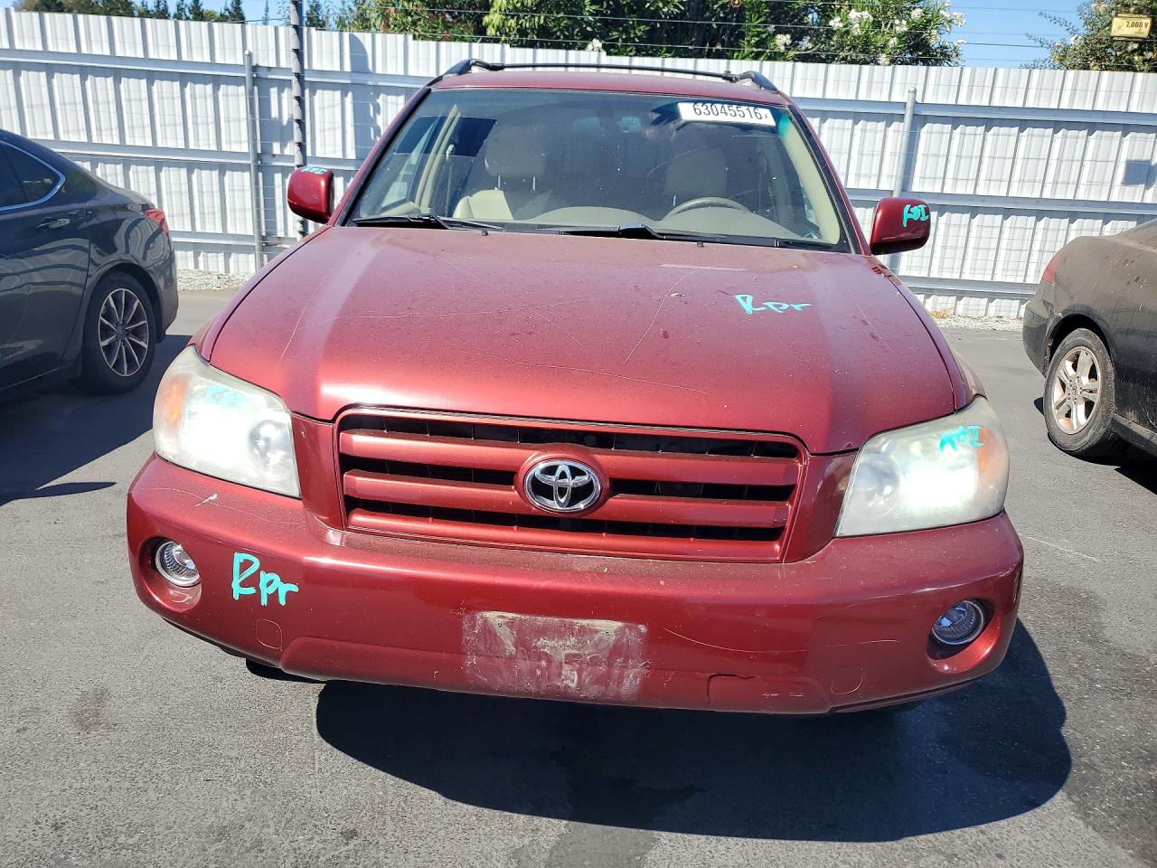 2006 Toyota Highlander Limited Red vin: JTEDP21A960108962