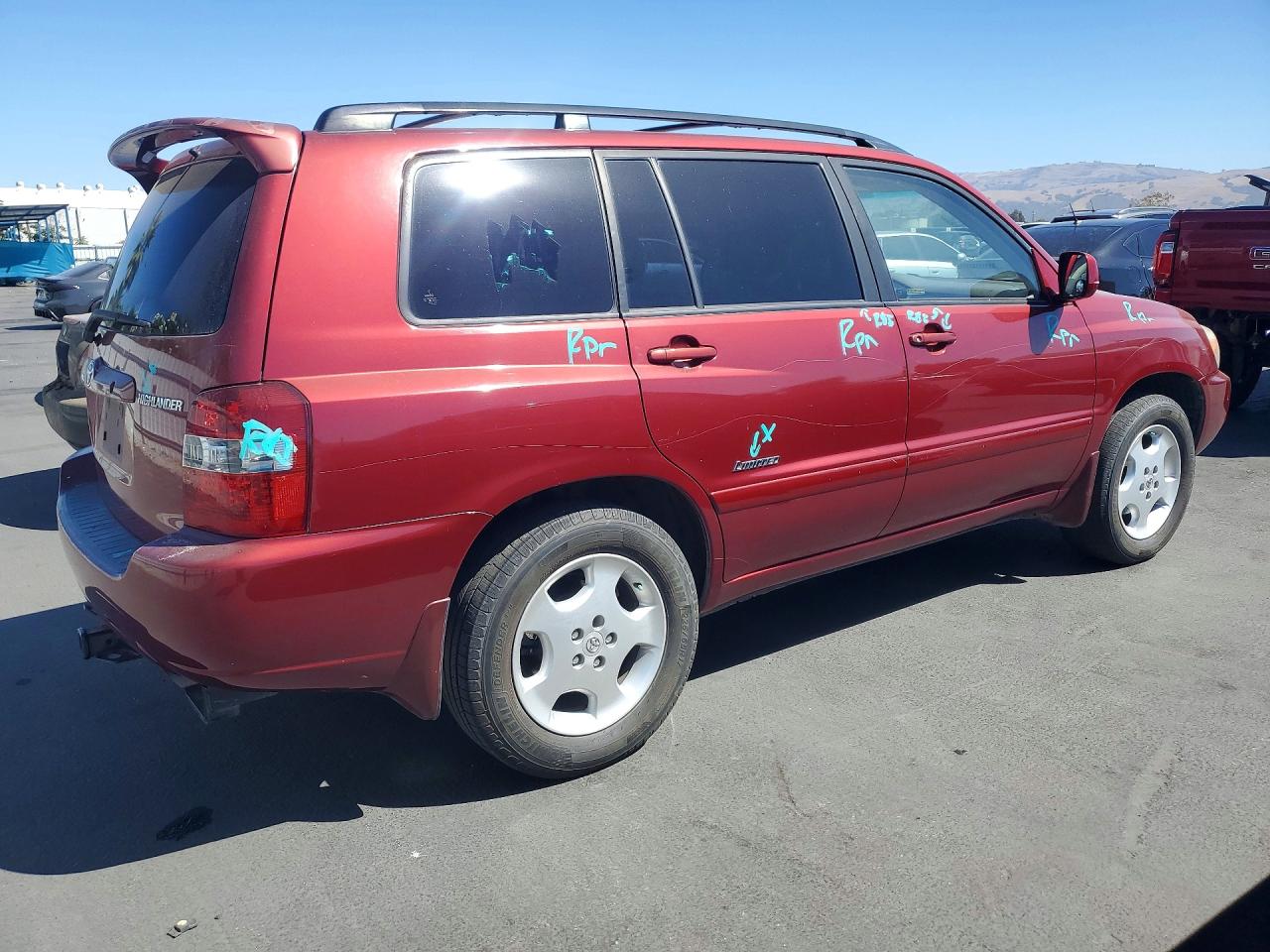 2006 Toyota Highlander Limited Red vin: JTEDP21A960108962
