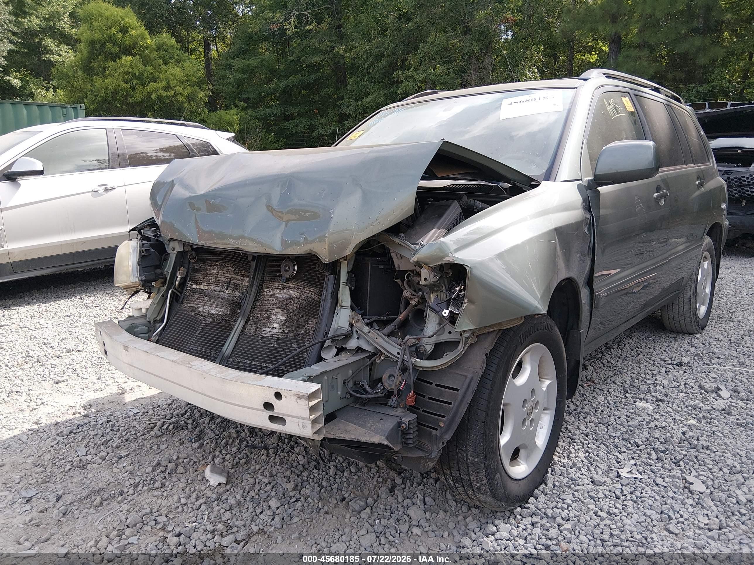 2006 Toyota Highlander Limited V6 Green vin: JTEDP21A960110131