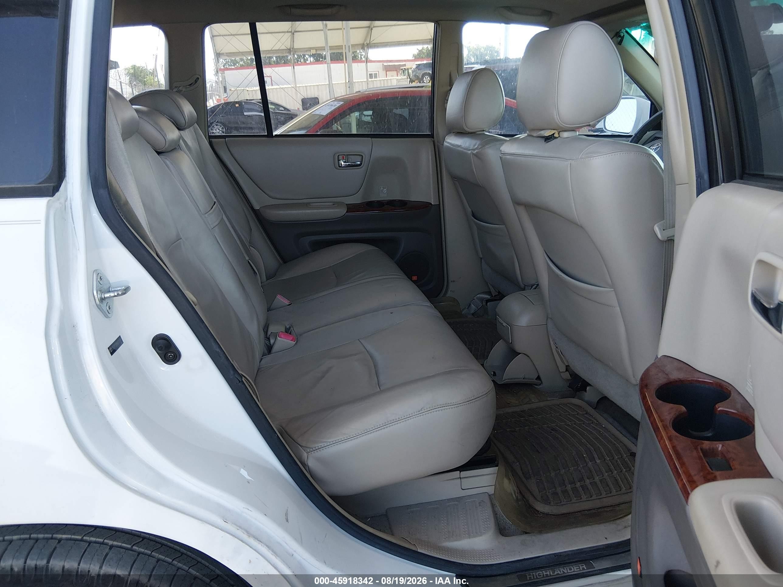 2006 Toyota Highlander Limited V6 White vin: JTEDP21A960110453