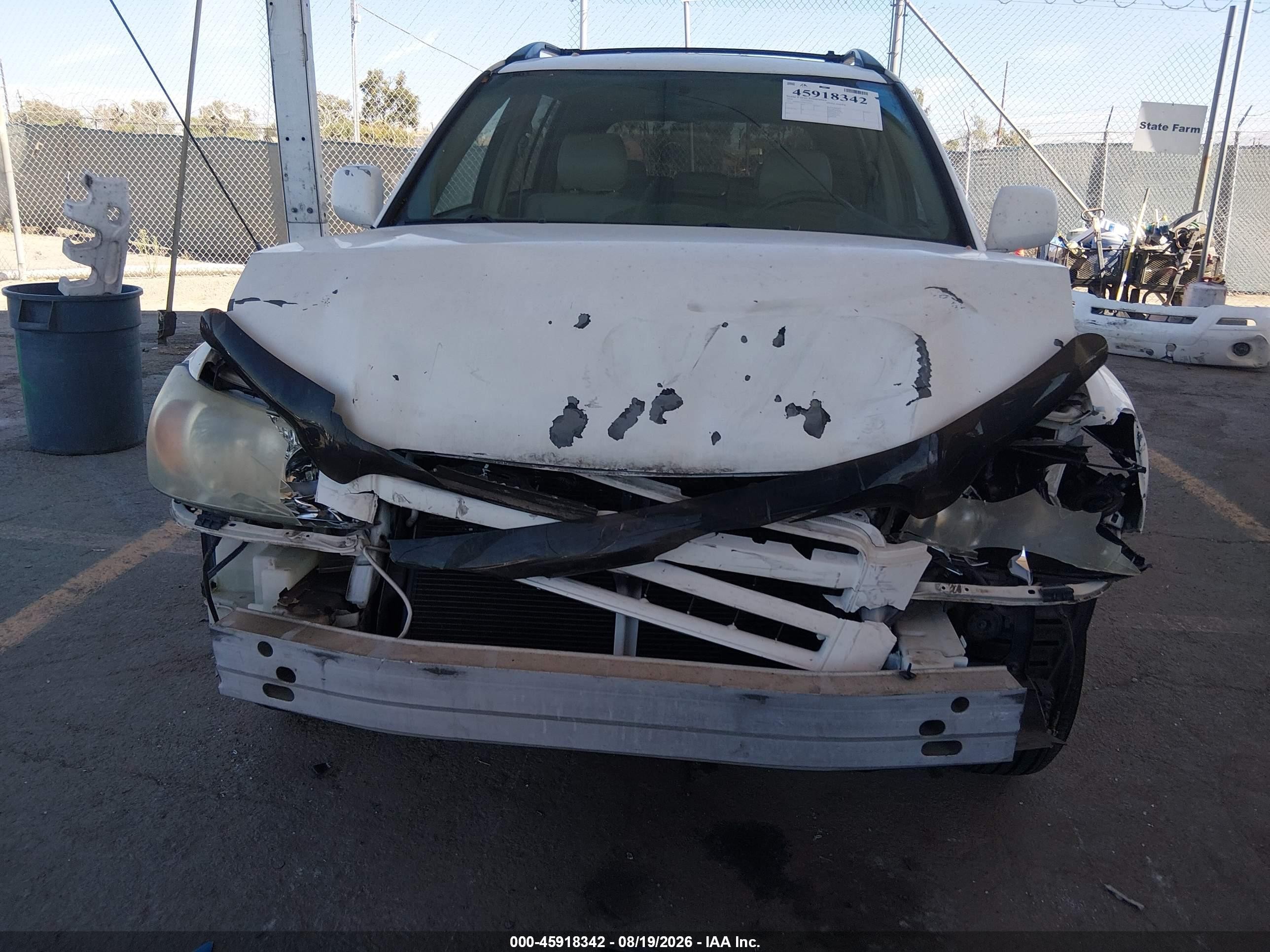 2006 Toyota Highlander Limited V6 White vin: JTEDP21A960110453