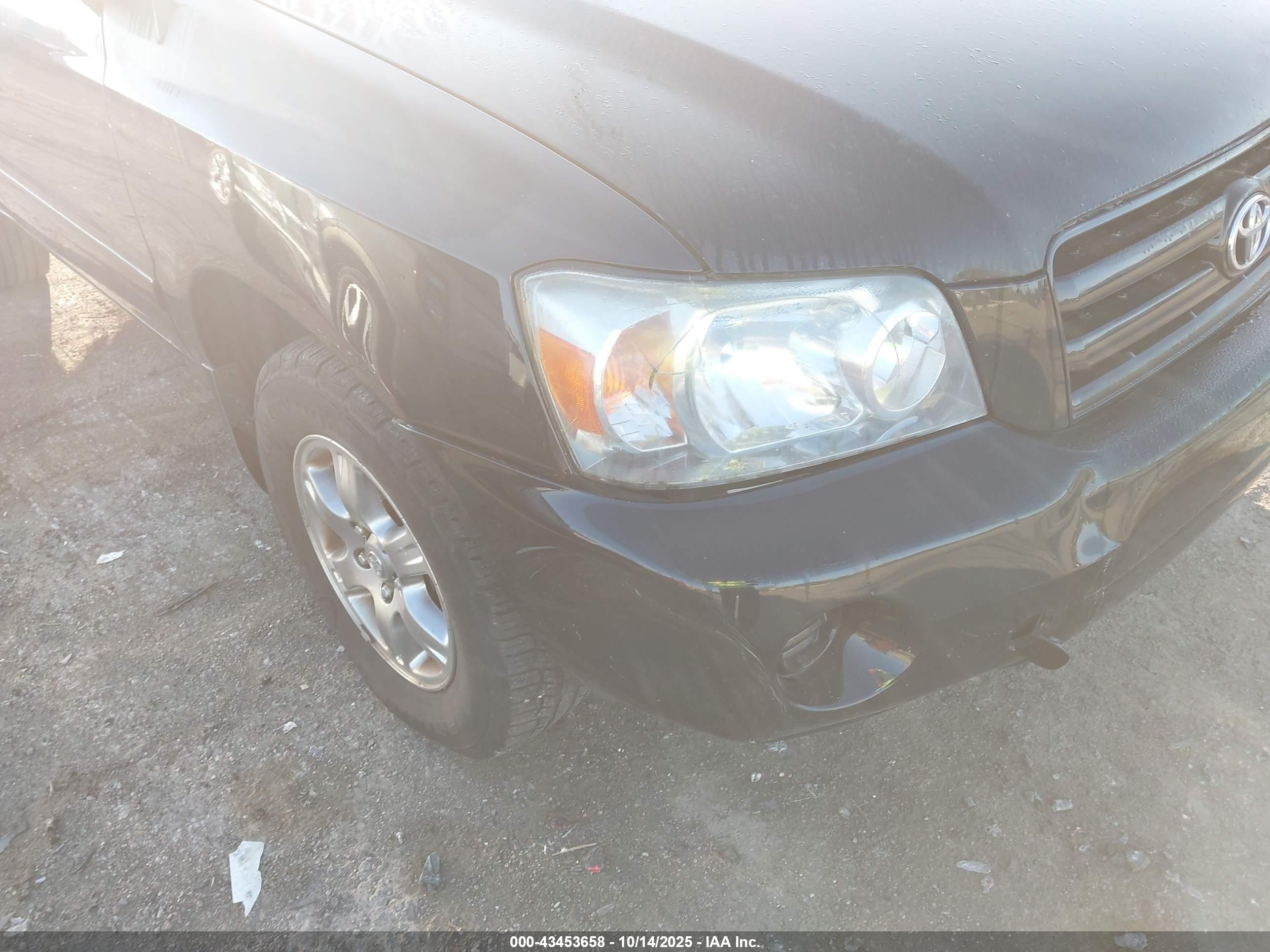 2006 Toyota Highlander V6 Black vin: JTEDP21A960110887