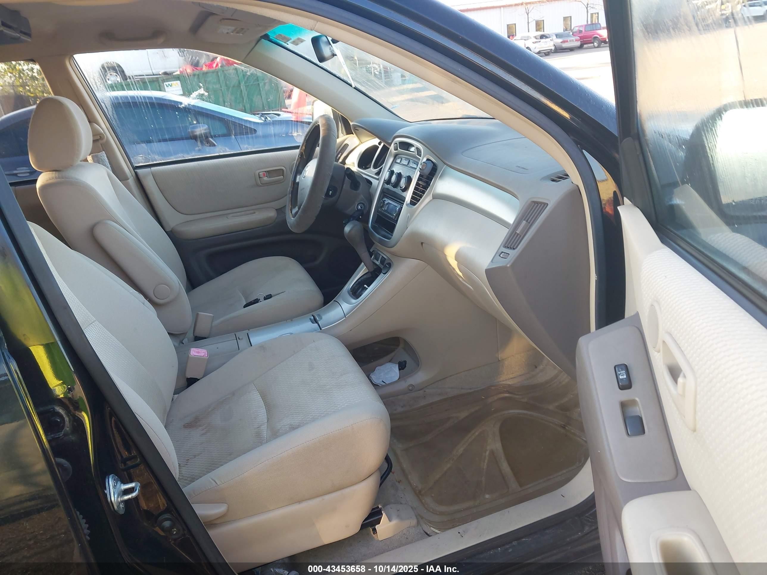 2006 Toyota Highlander V6 Black vin: JTEDP21A960110887