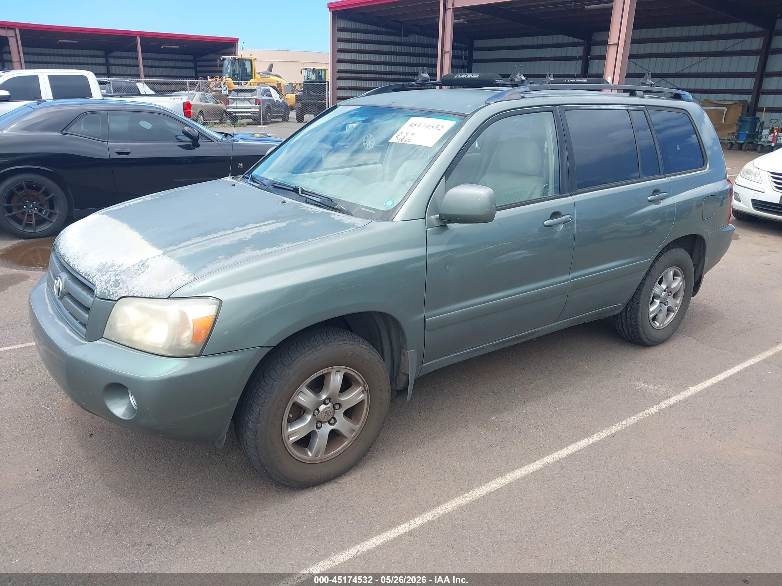 2006 Toyota Highlander V6 Green vin: JTEDP21A960125633