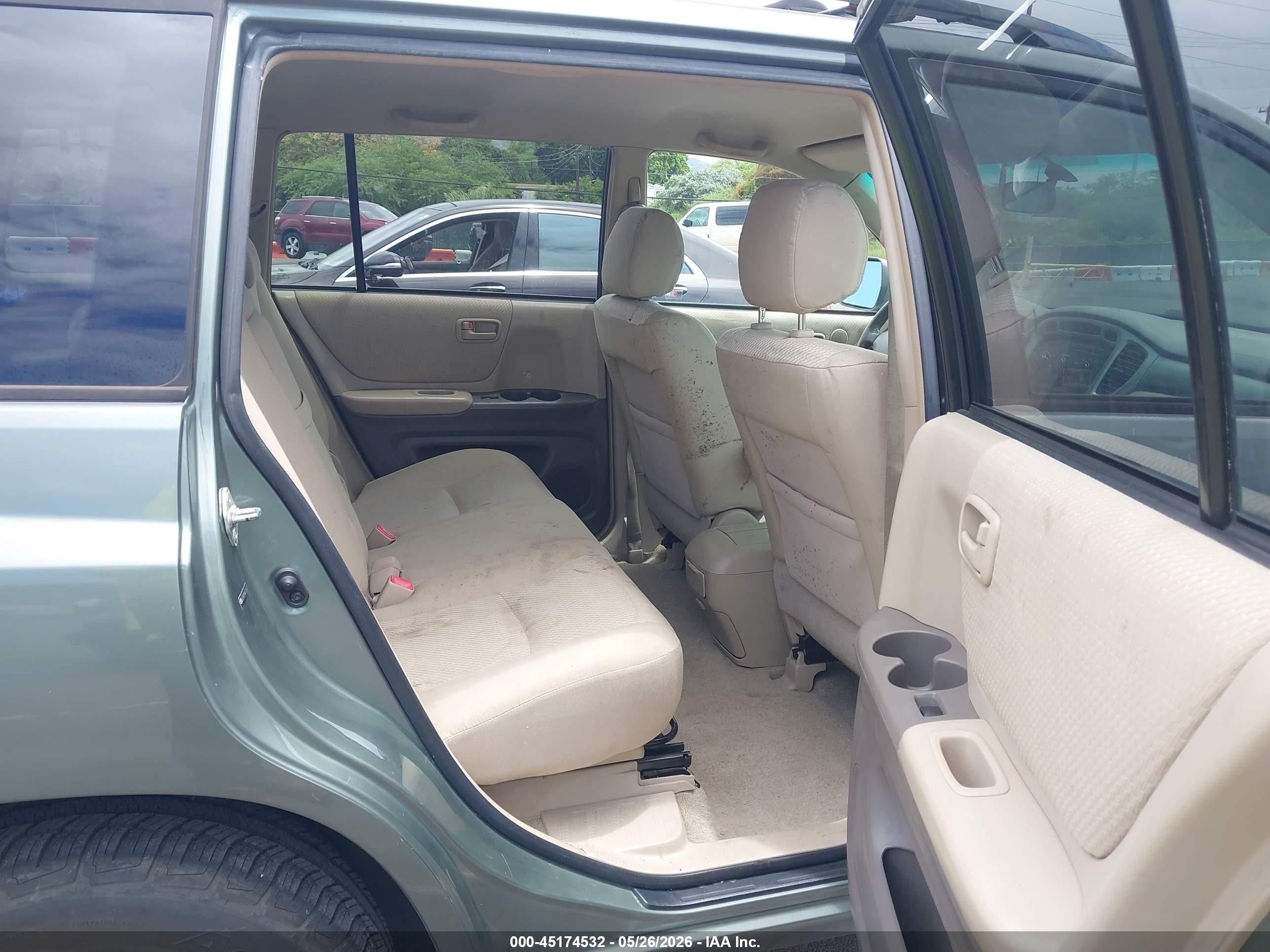 2006 Toyota Highlander V6 Green vin: JTEDP21A960125633